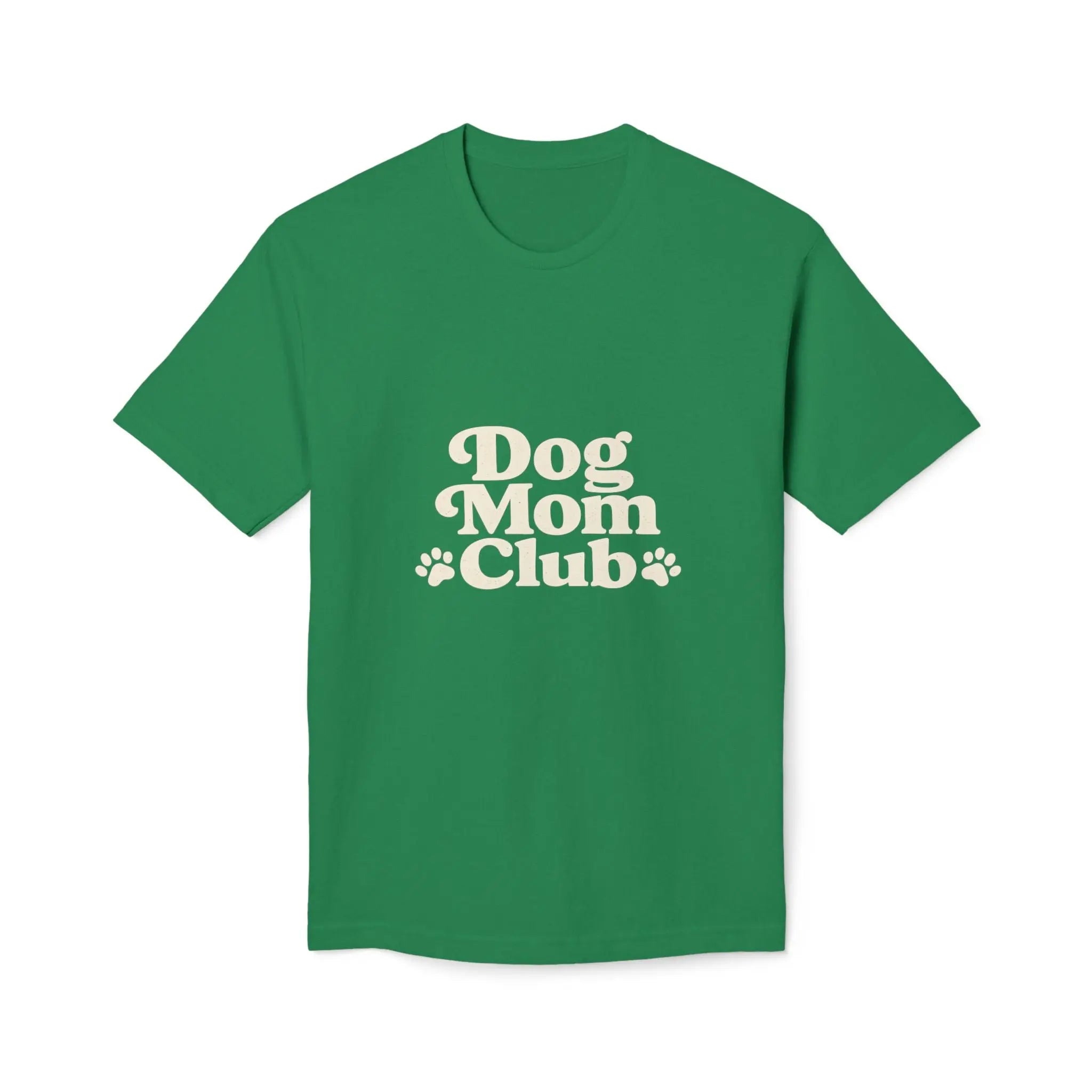 Dog Mom Club T-Shirt — Cute Paw Print Graphic Tee for Dog Lovers Printify