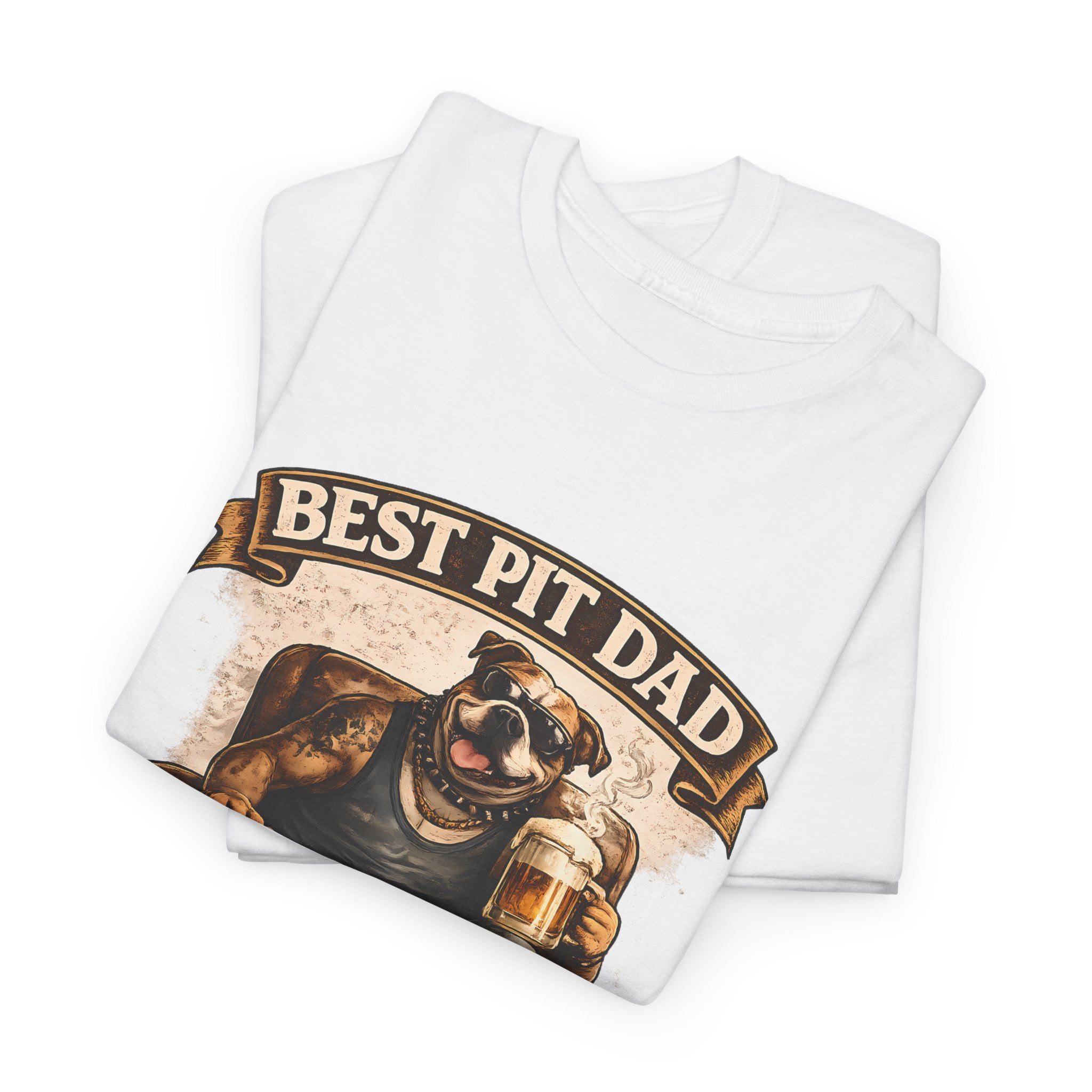 Pit Bull Dad T‑Shirt - “Best Pit Dad Ever” Cute Pitbull Father Tee