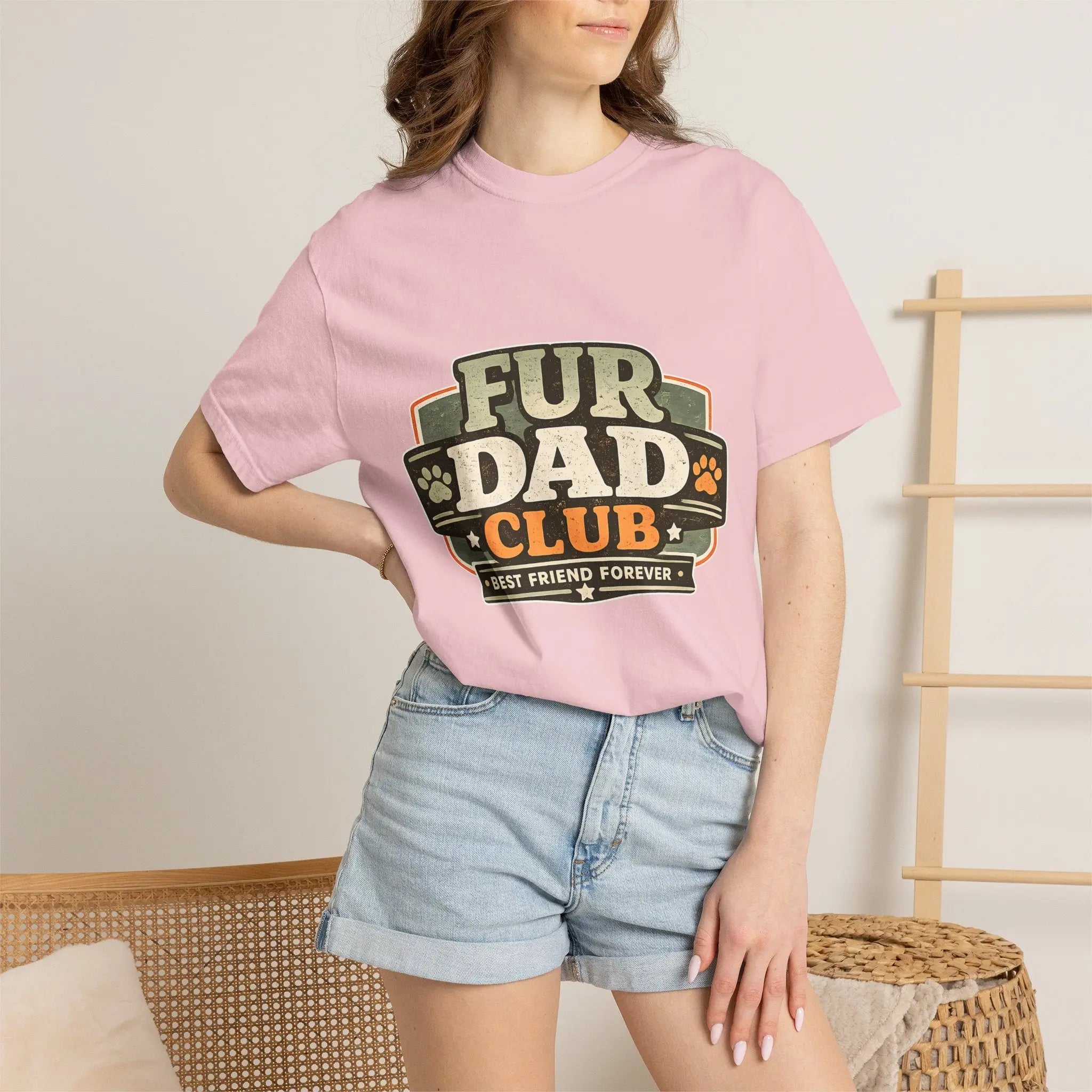 Fur Dad Club T-Shirt — Best Friend Forever Pet Dad Tee Printify
