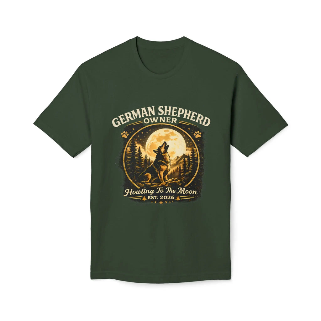 Howling to the Moon German Shepherd T-Shirt — Dog Owner Gift Printify