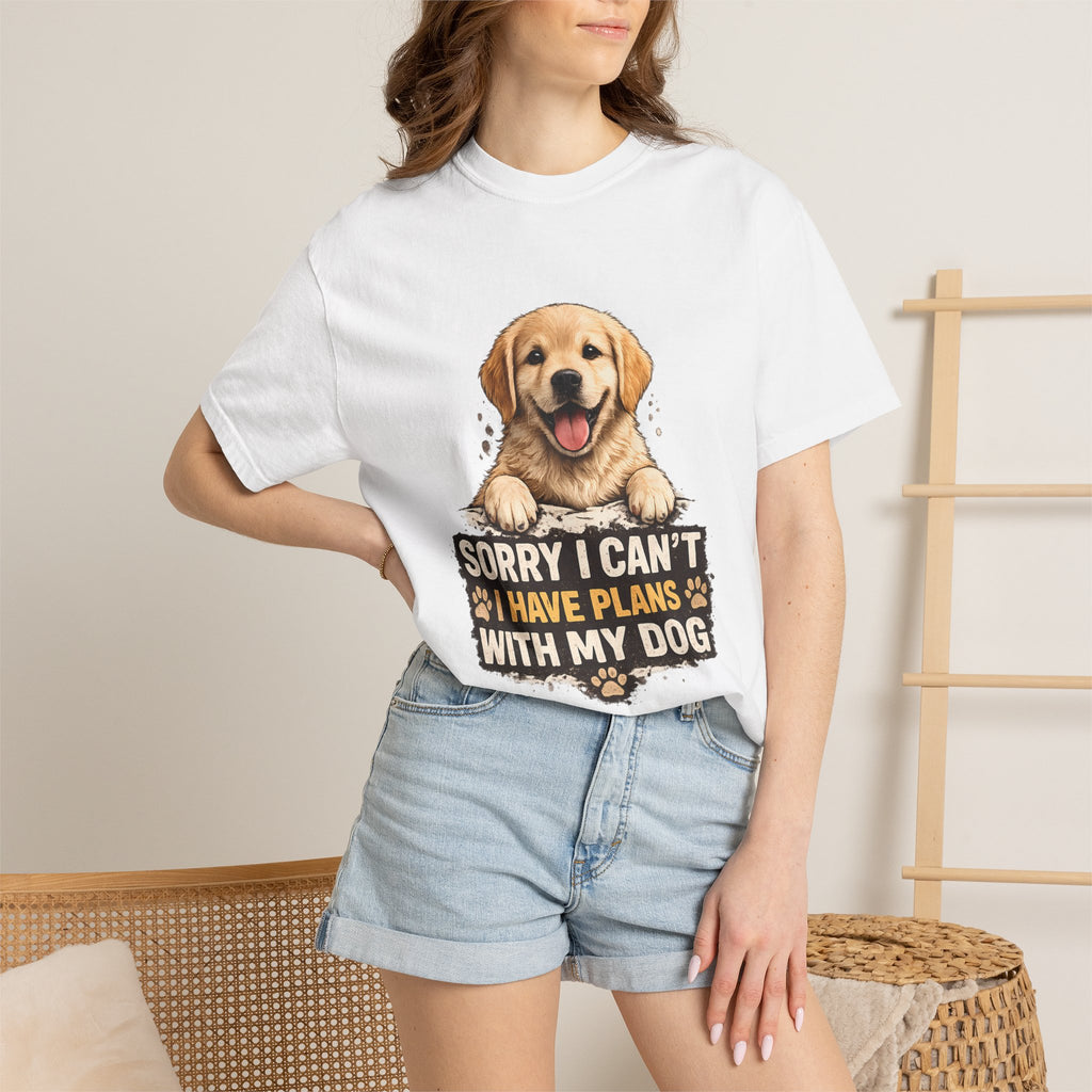 Dog Lover T-Shirt — "Sorry I Can’t, I Have Plans With My Dog" Graphic Tee
