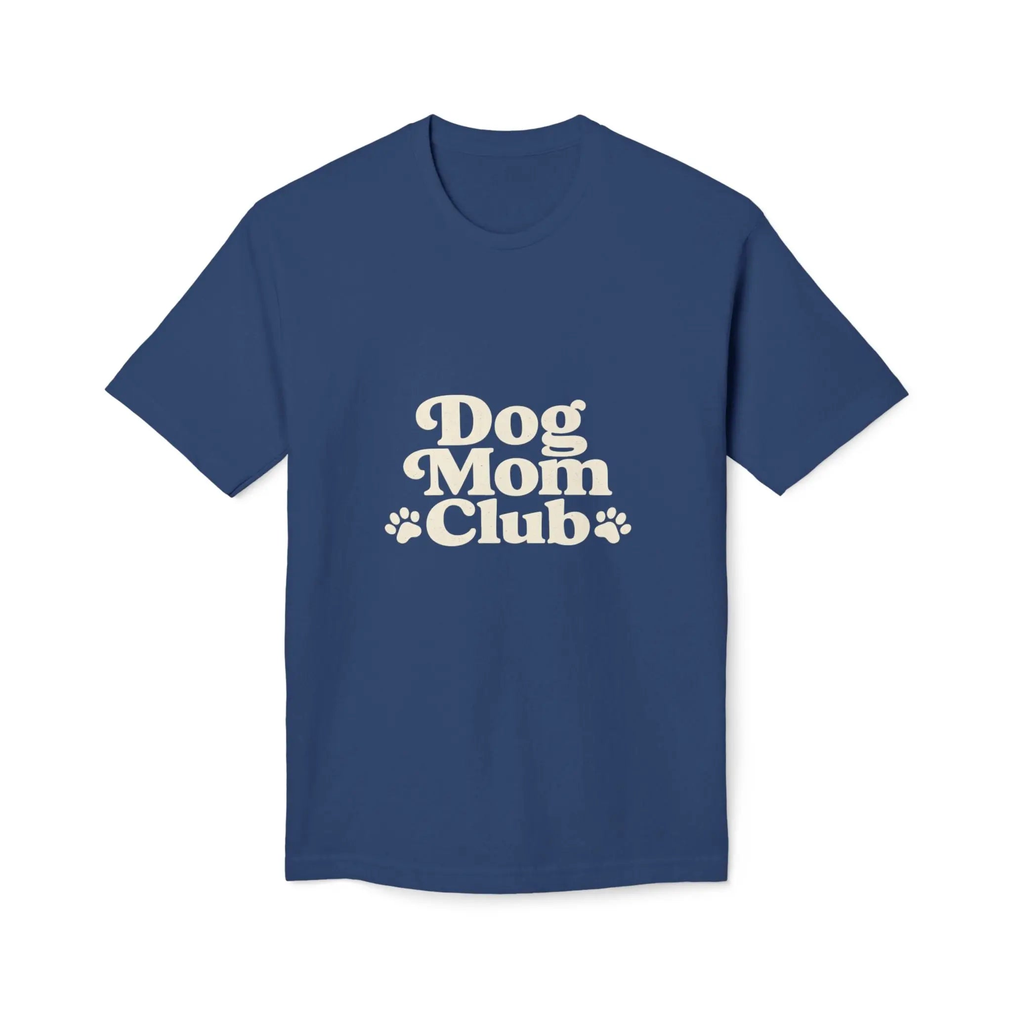 Dog Mom Club T-Shirt — Cute Paw Print Graphic Tee for Dog Lovers Printify