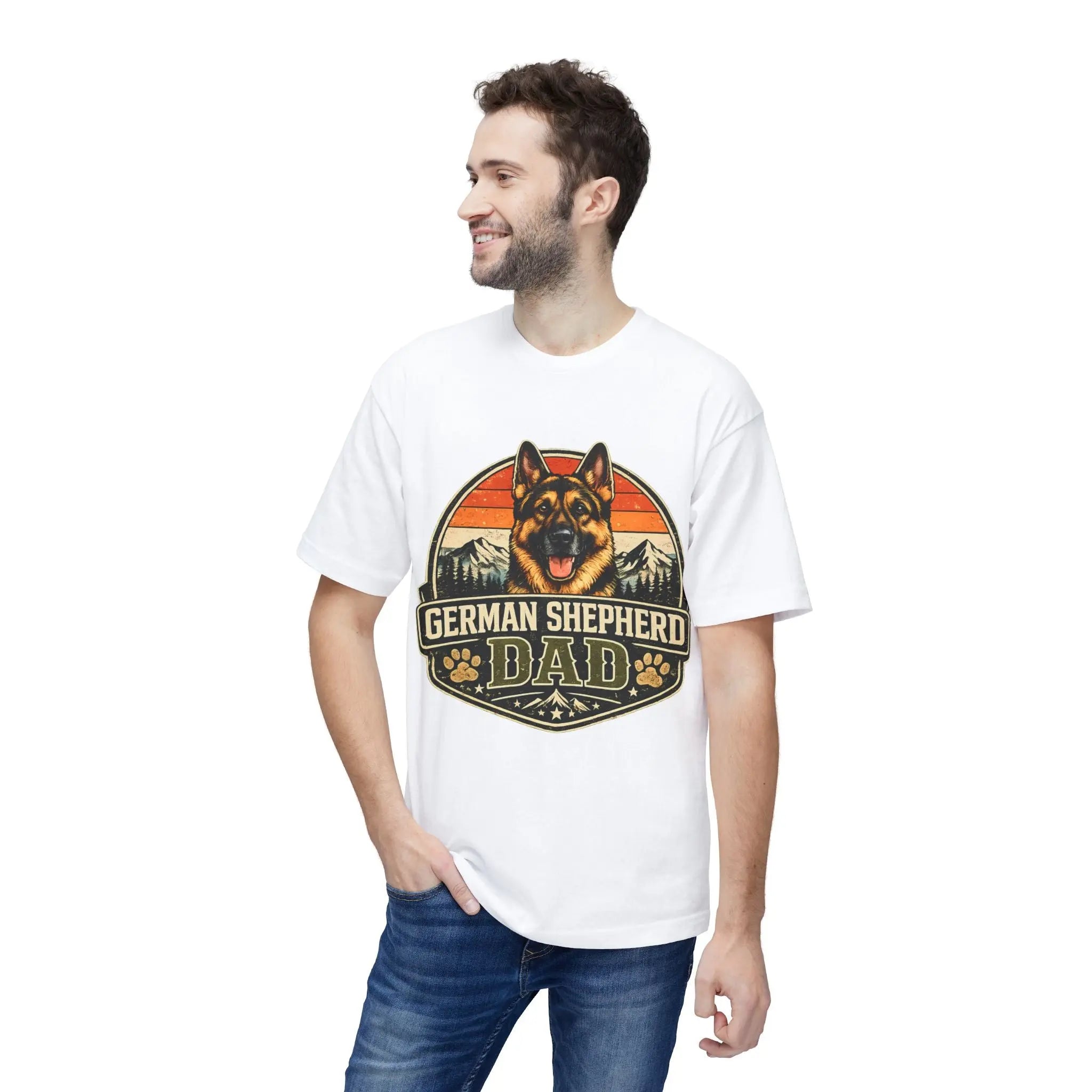 German Shepherd Dad T-Shirt — Vintage Pet Dad Tee