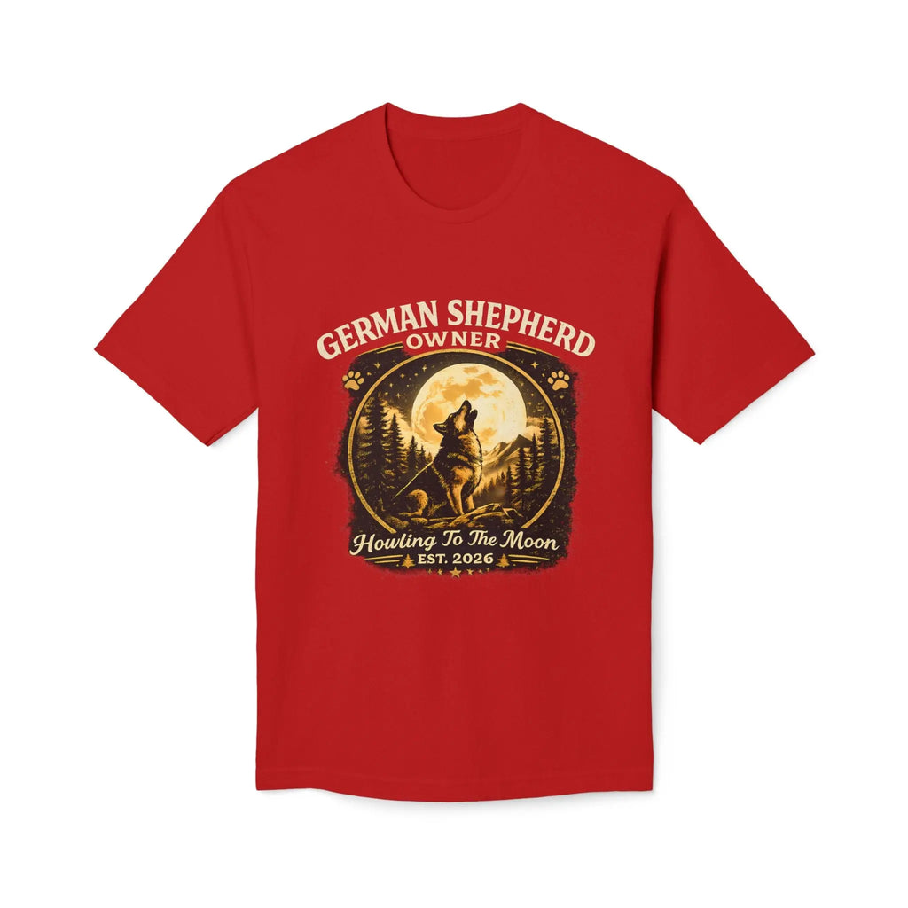 Howling to the Moon German Shepherd T-Shirt — Dog Owner Gift Printify