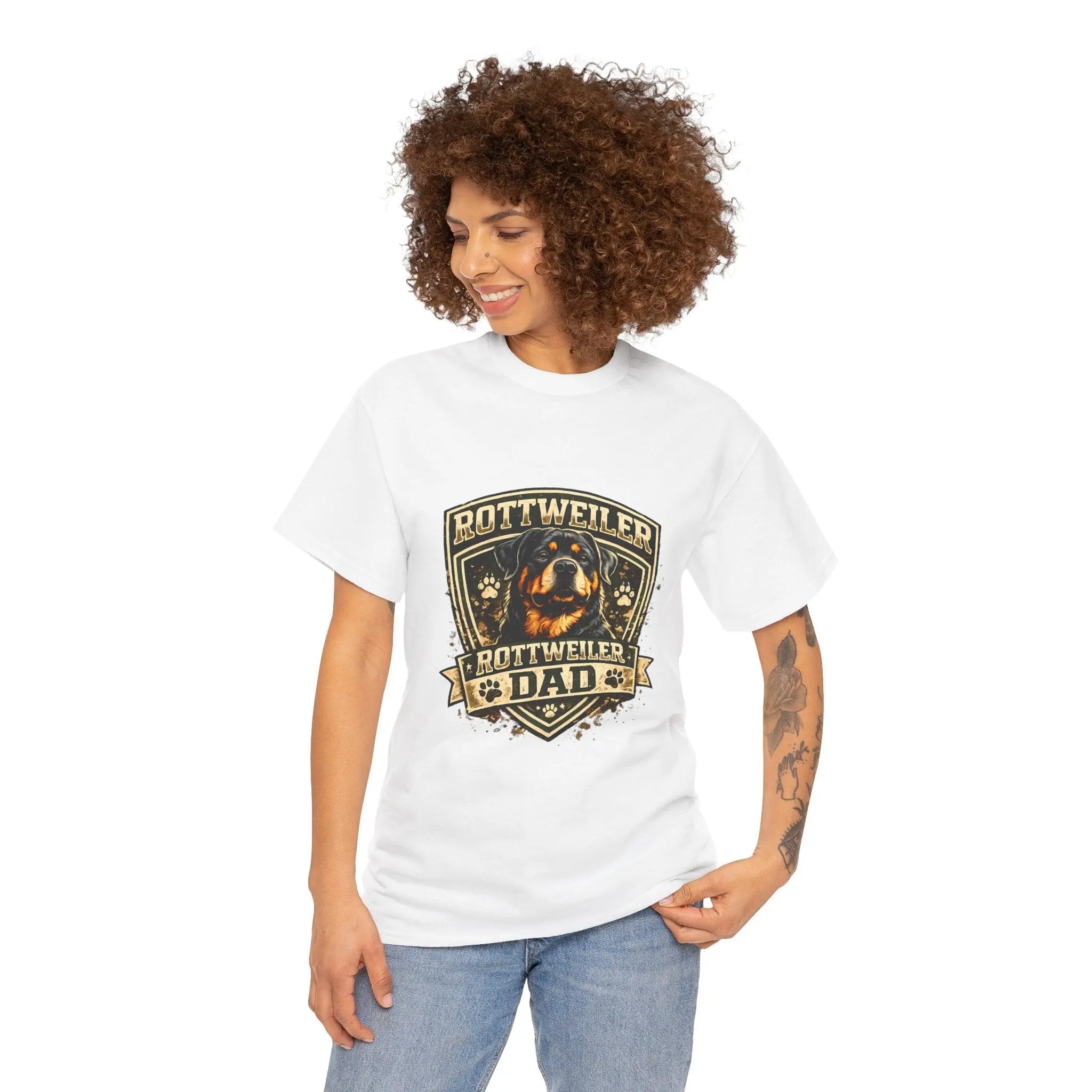Rottweiler Dad T-Shirt — Proud Rottweiler Owner Tee, Dog Dad Gift