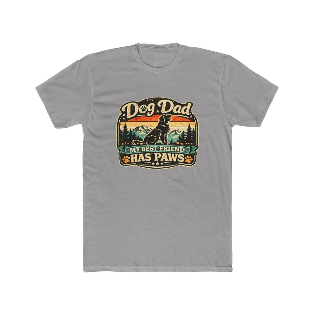 Dog Dad T-Shirt – "My Best Friend Has Paws" Retro Graphic Tee