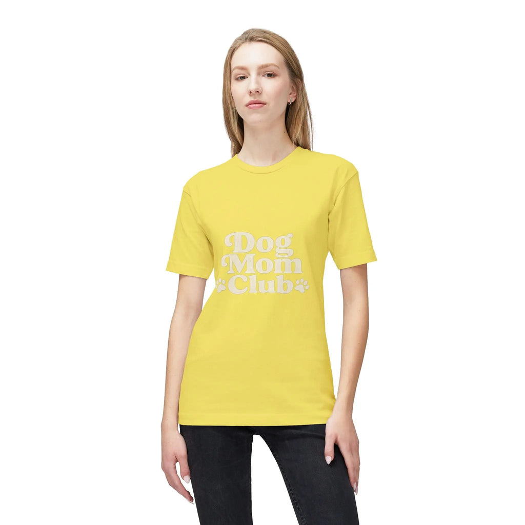 Dog Mom Club T-Shirt — Cute Paw Print Graphic Tee for Dog Lovers Printify