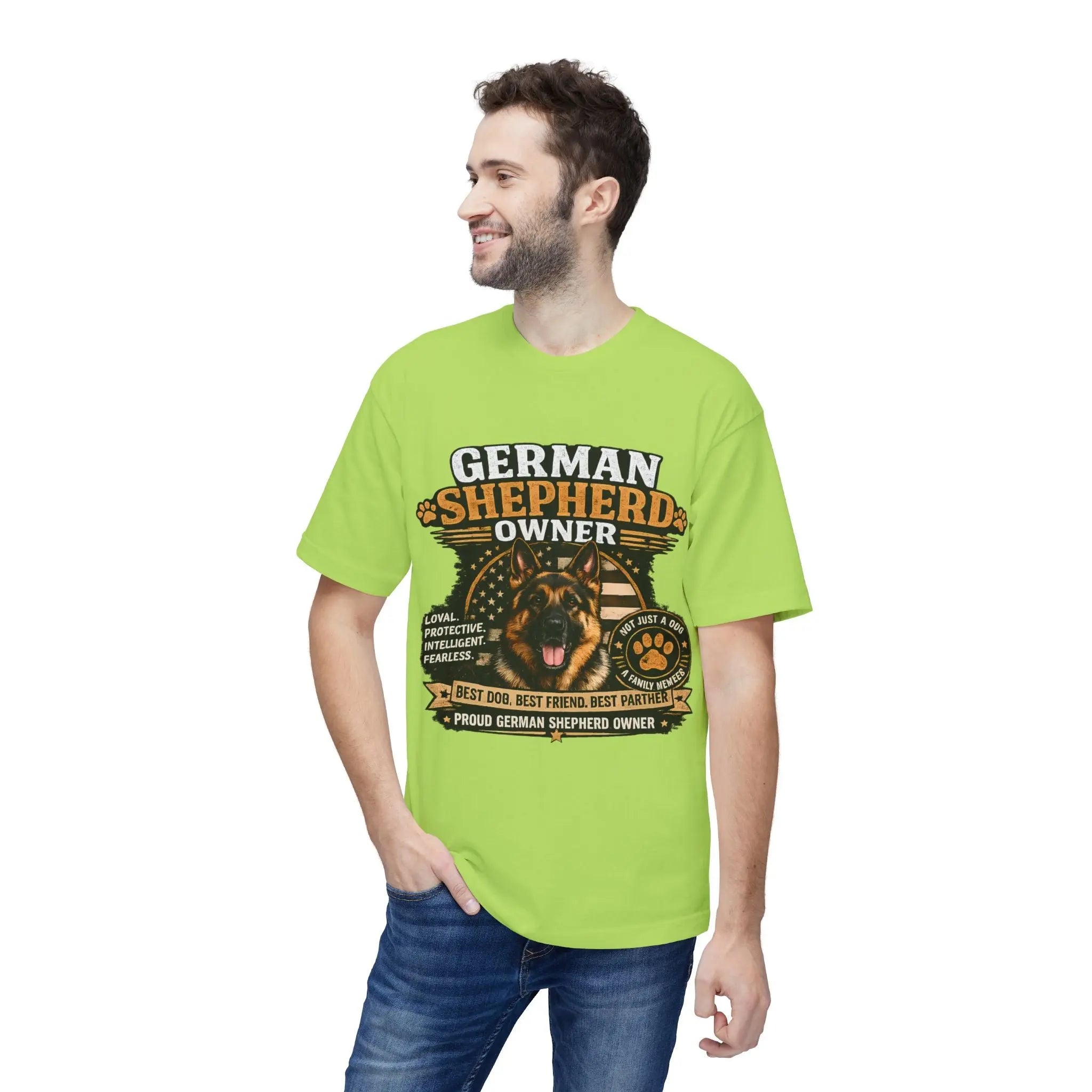 German Shepherd Owner T-Shirt — Proud GSD Dog Dad/Mom Gift Printify
