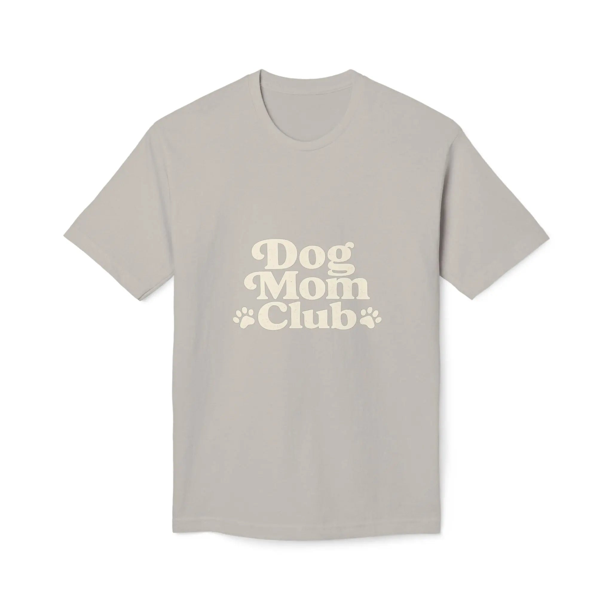 Dog Mom Club T-Shirt — Cute Paw Print Graphic Tee for Dog Lovers Printify