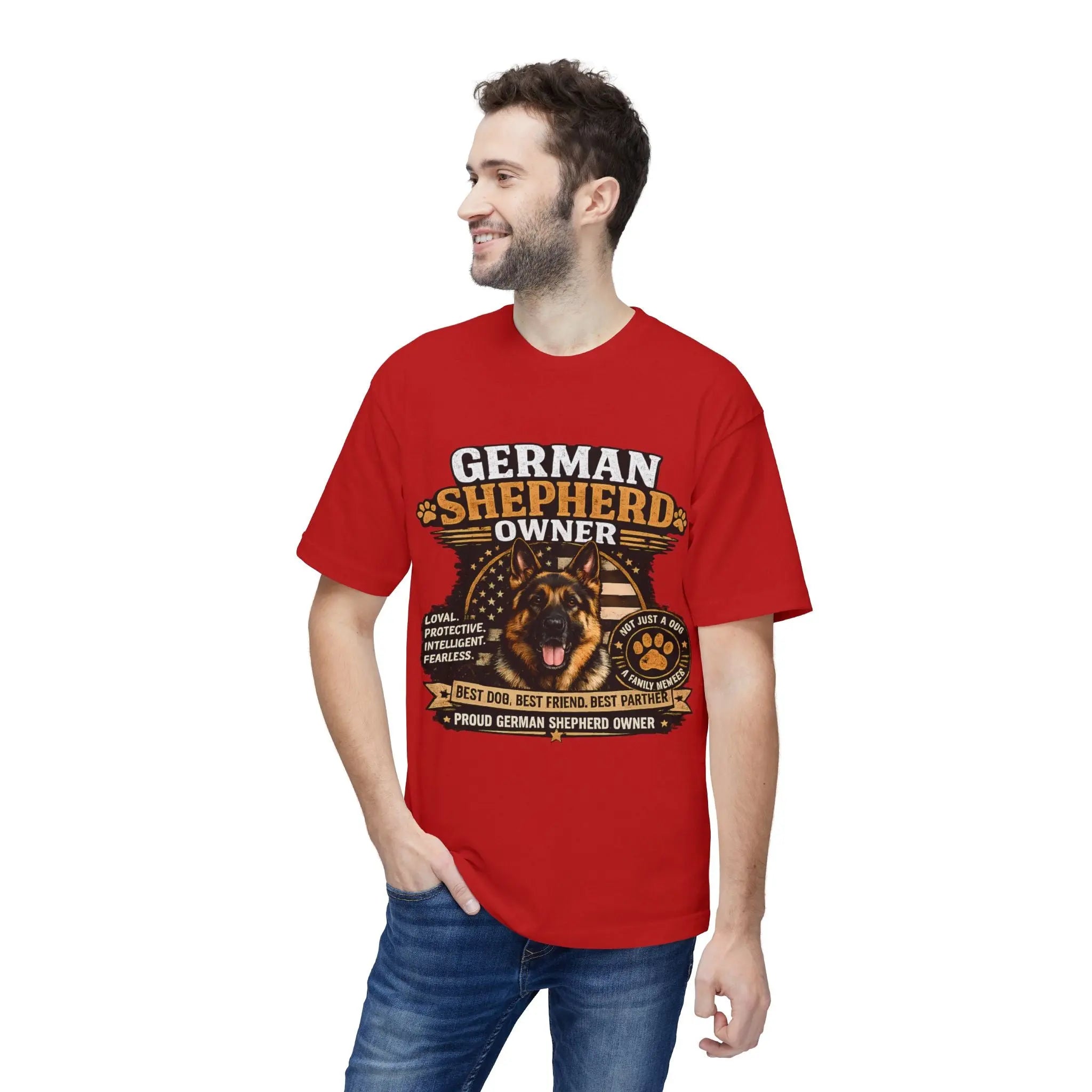 German Shepherd Owner T-Shirt — Proud GSD Dog Dad/Mom Gift Printify