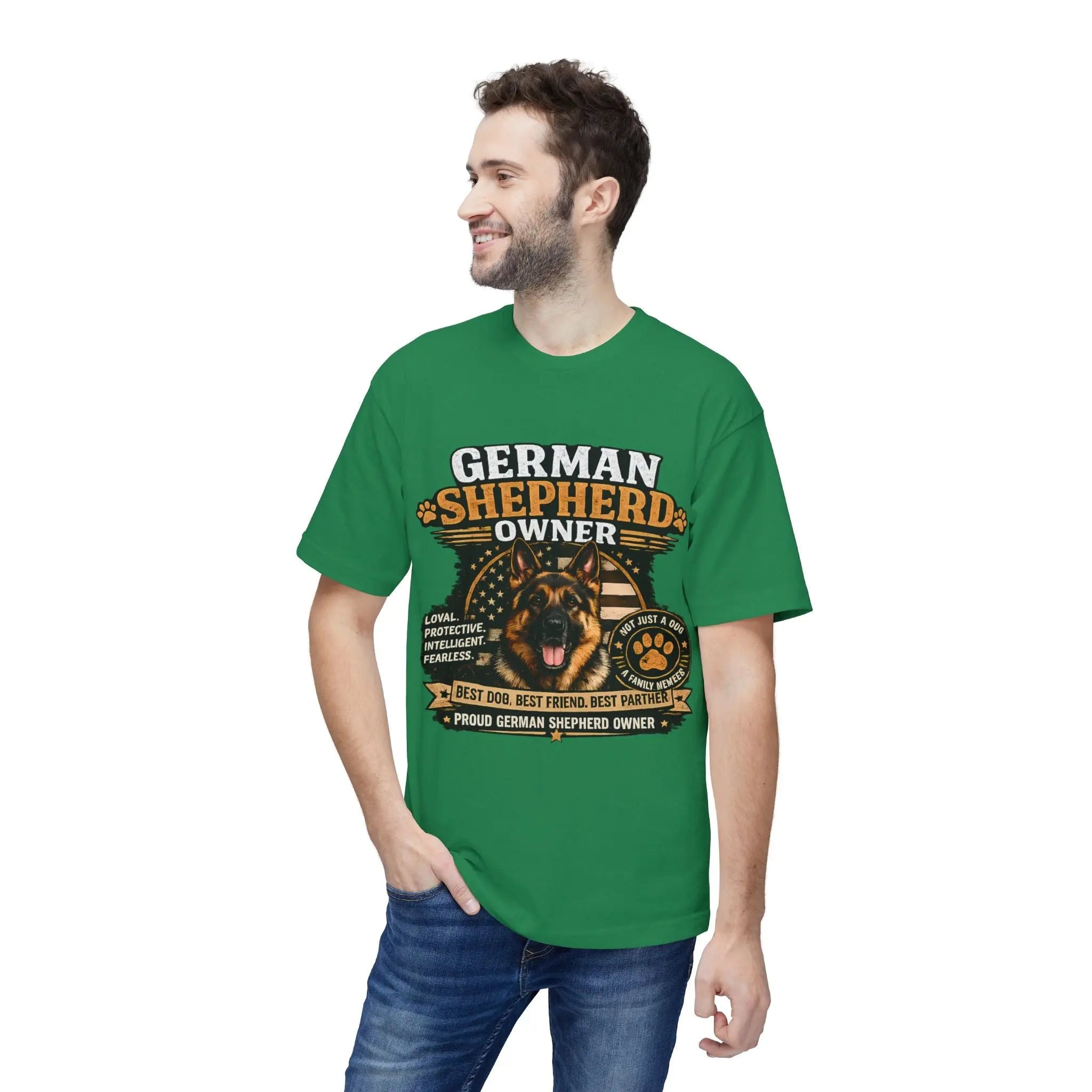 German Shepherd Owner T-Shirt — Proud GSD Dog Dad/Mom Gift Printify