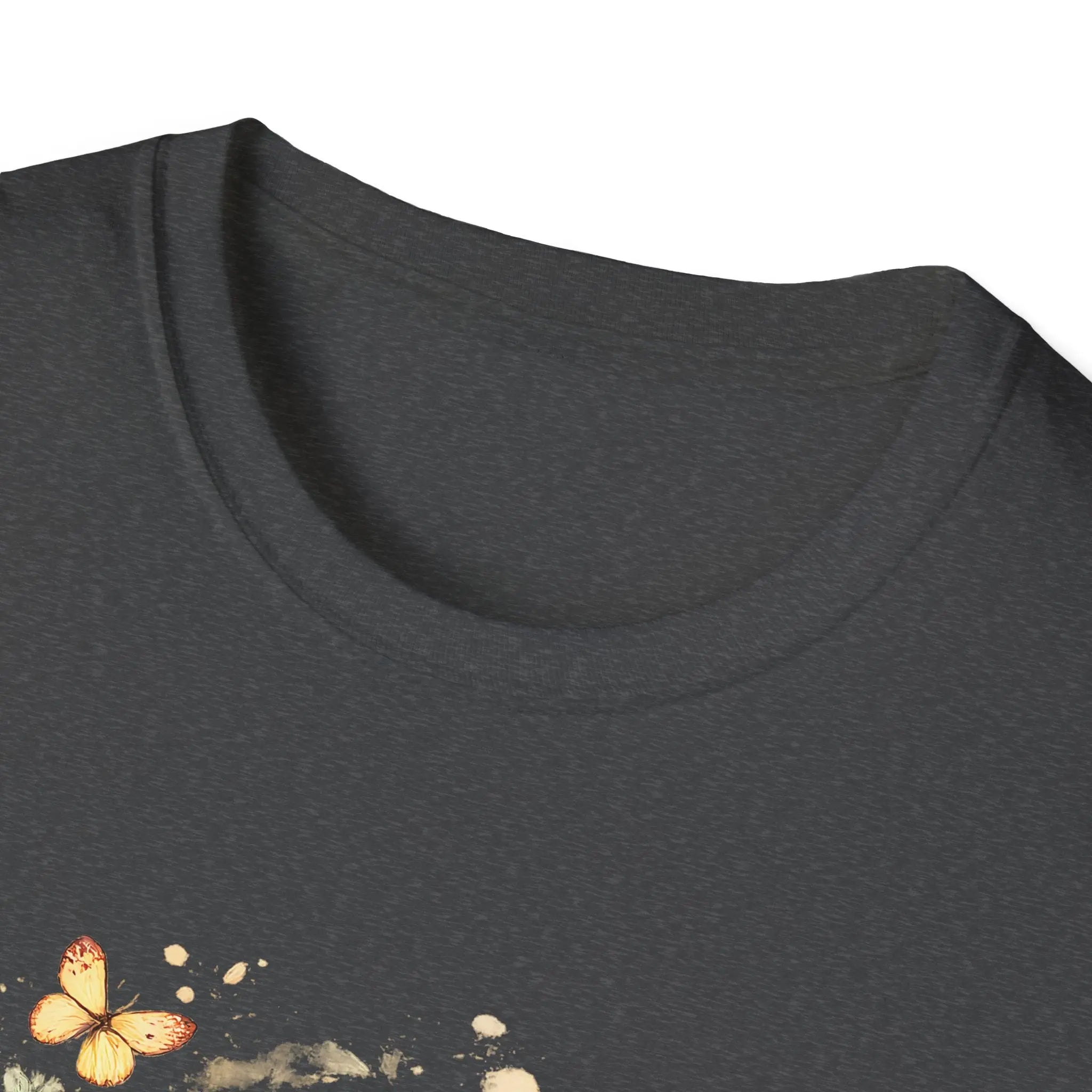 Golden Retriever Floral T-Shirt — Cute Dog with Butterflies Design Printify
