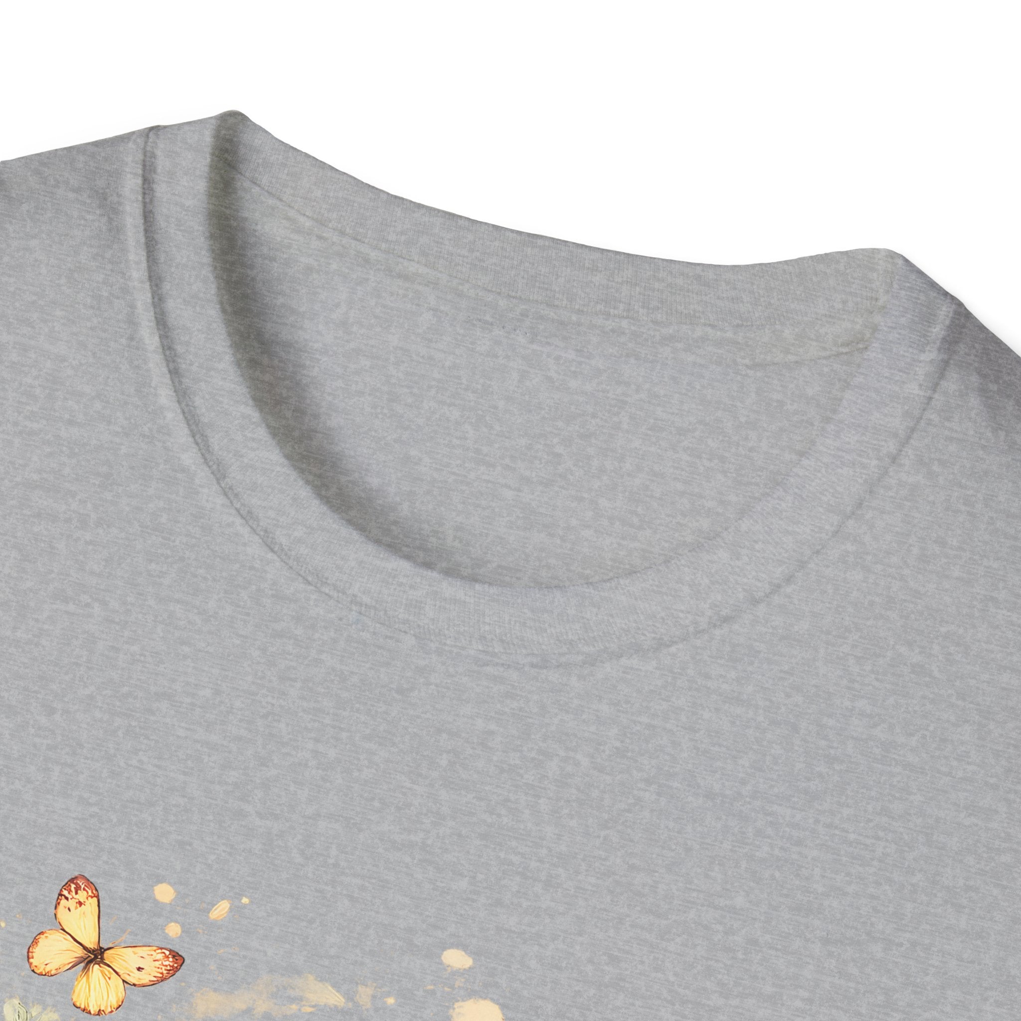 Golden Retriever Floral T-Shirt — Cute Dog with Butterflies Design Printify