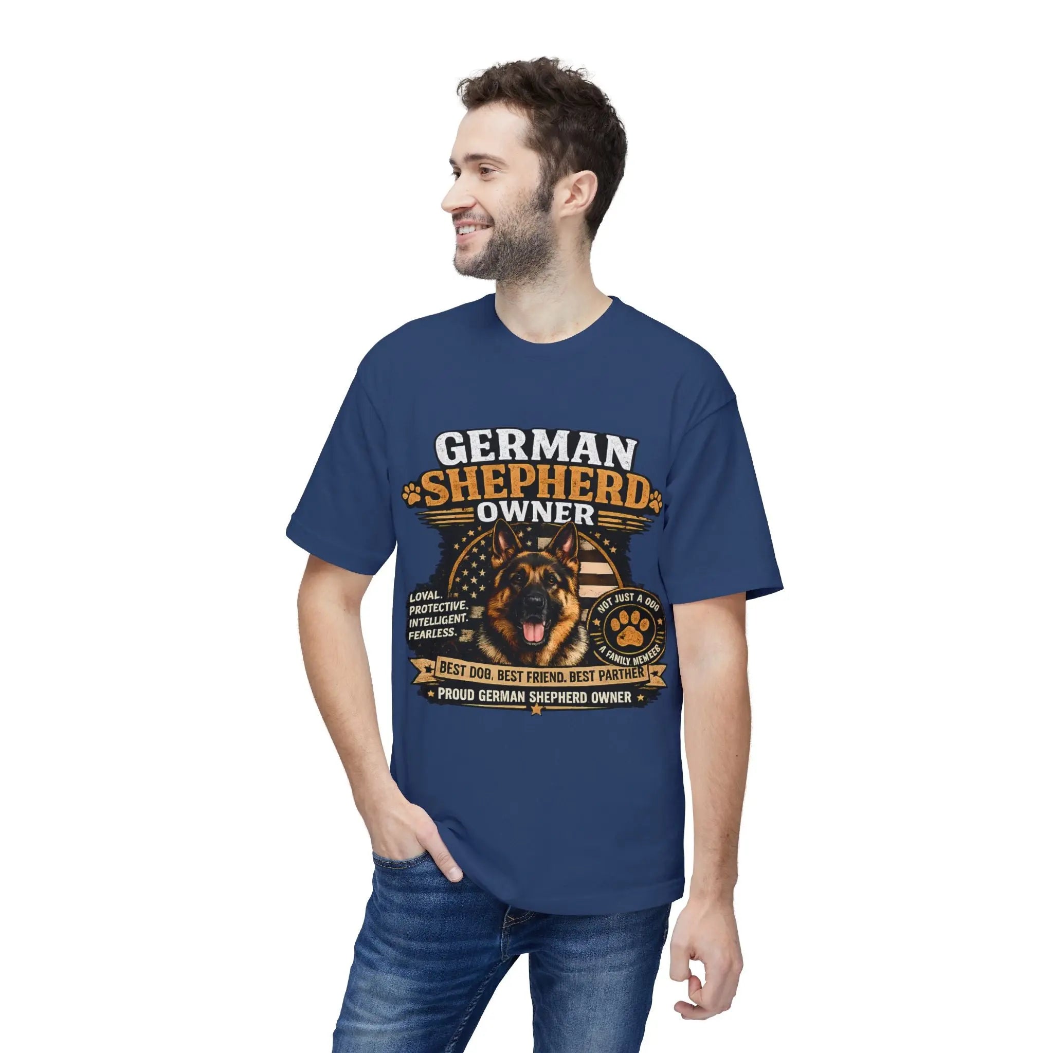 German Shepherd Owner T-Shirt — Proud GSD Dog Dad/Mom Gift Printify