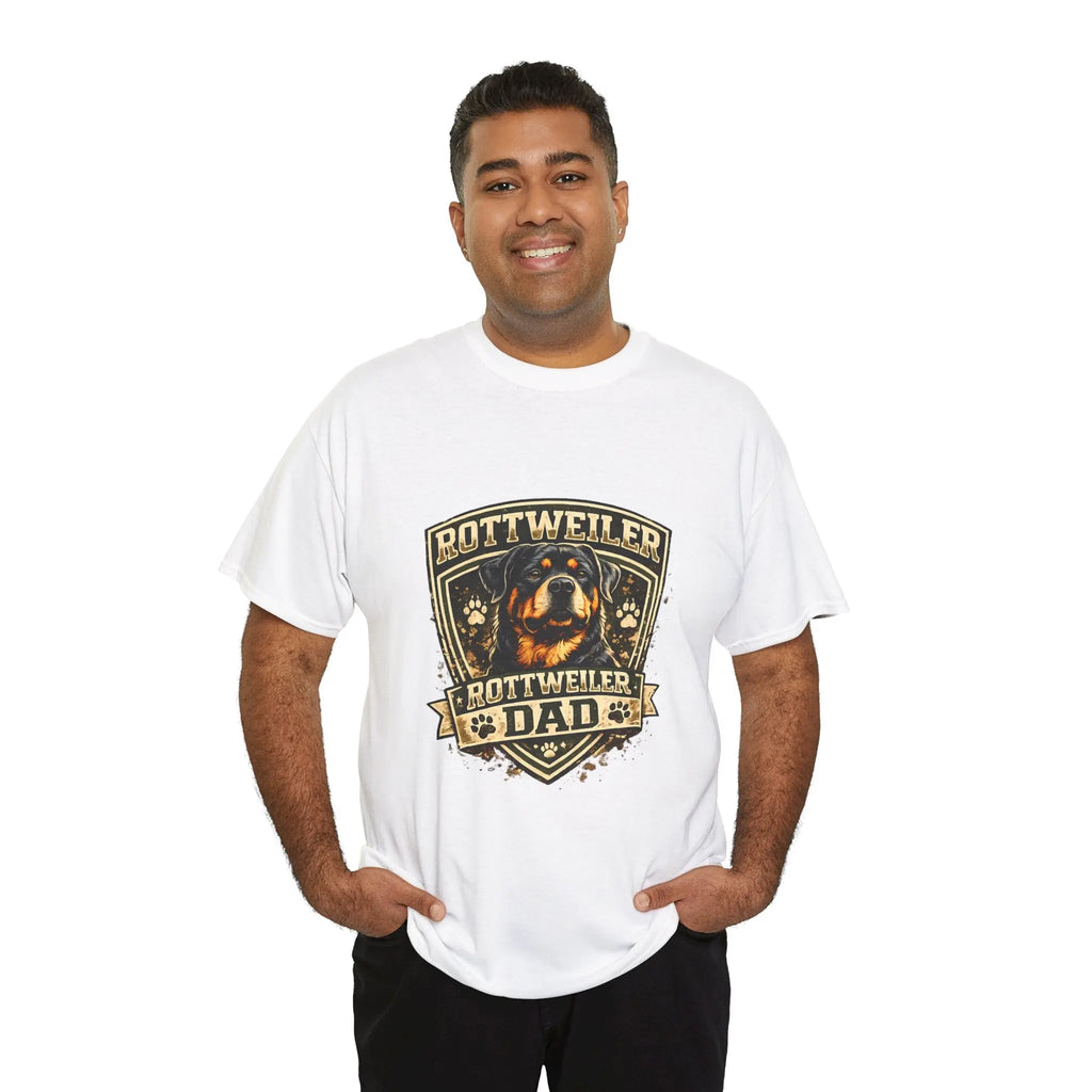 Rottweiler Dad T-Shirt — Proud Rottweiler Owner Tee, Dog Dad Gift