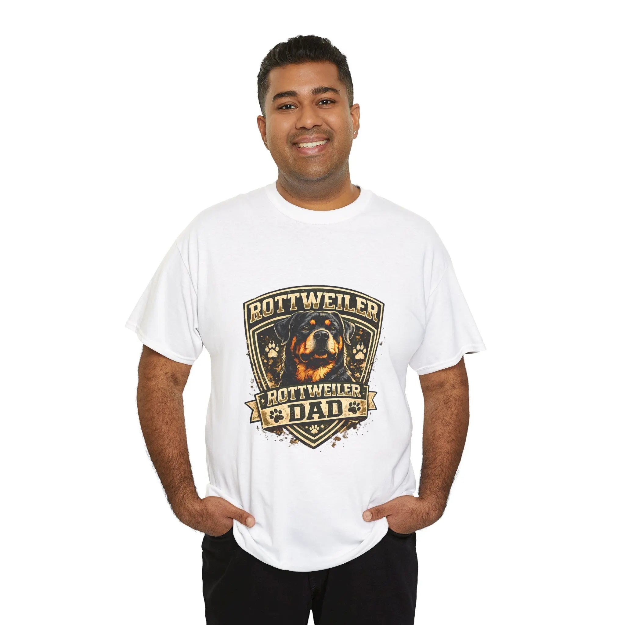 Rottweiler Dad T-Shirt — Proud Rottweiler Owner Tee, Dog Dad Gift