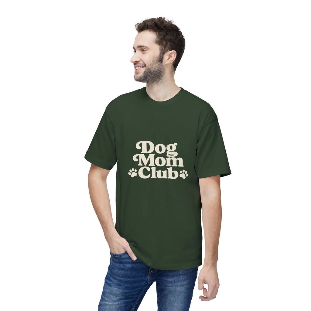 Dog Mom Club T-Shirt — Cute Paw Print Graphic Tee for Dog Lovers Printify