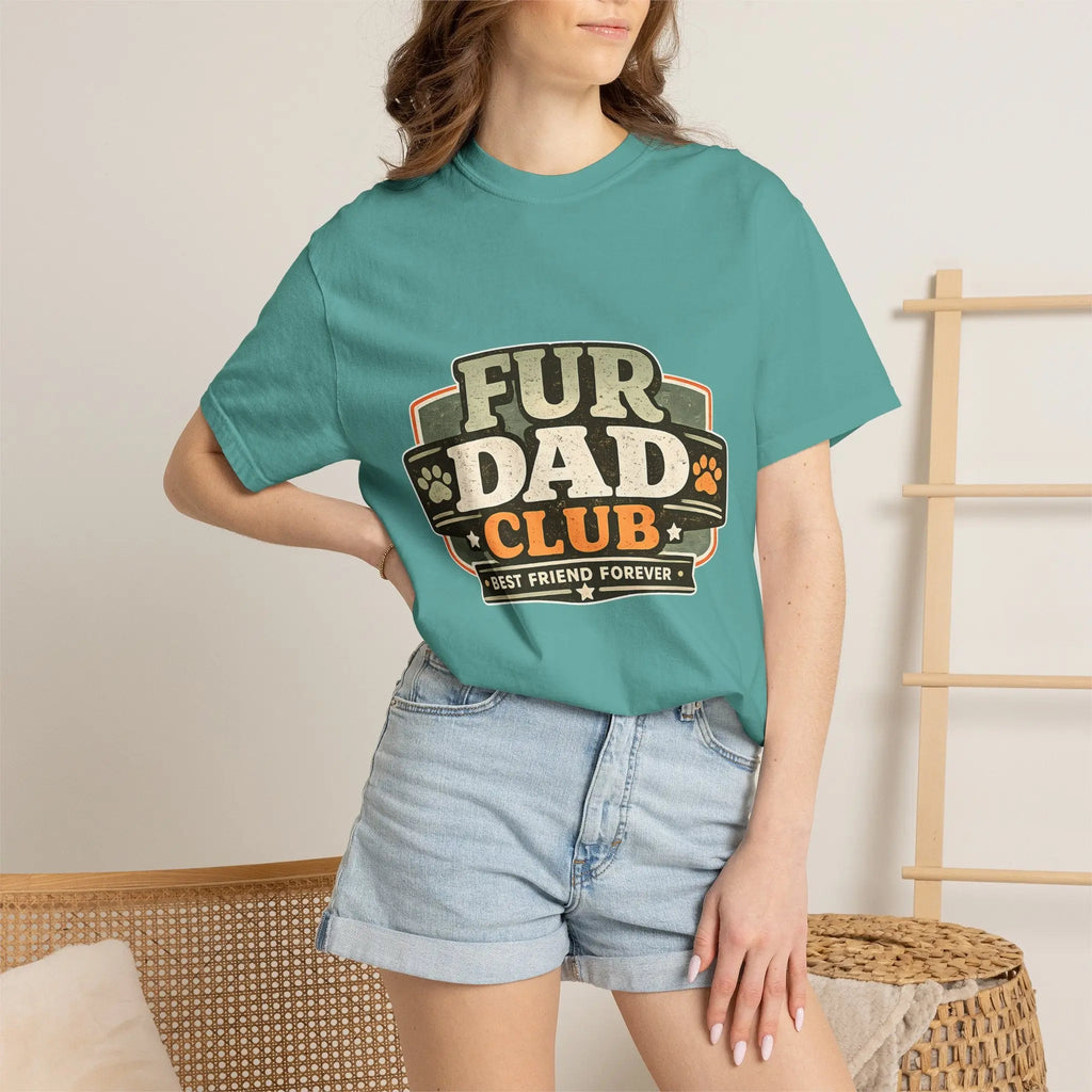 Fur Dad Club T-Shirt — Best Friend Forever Pet Dad Tee Printify