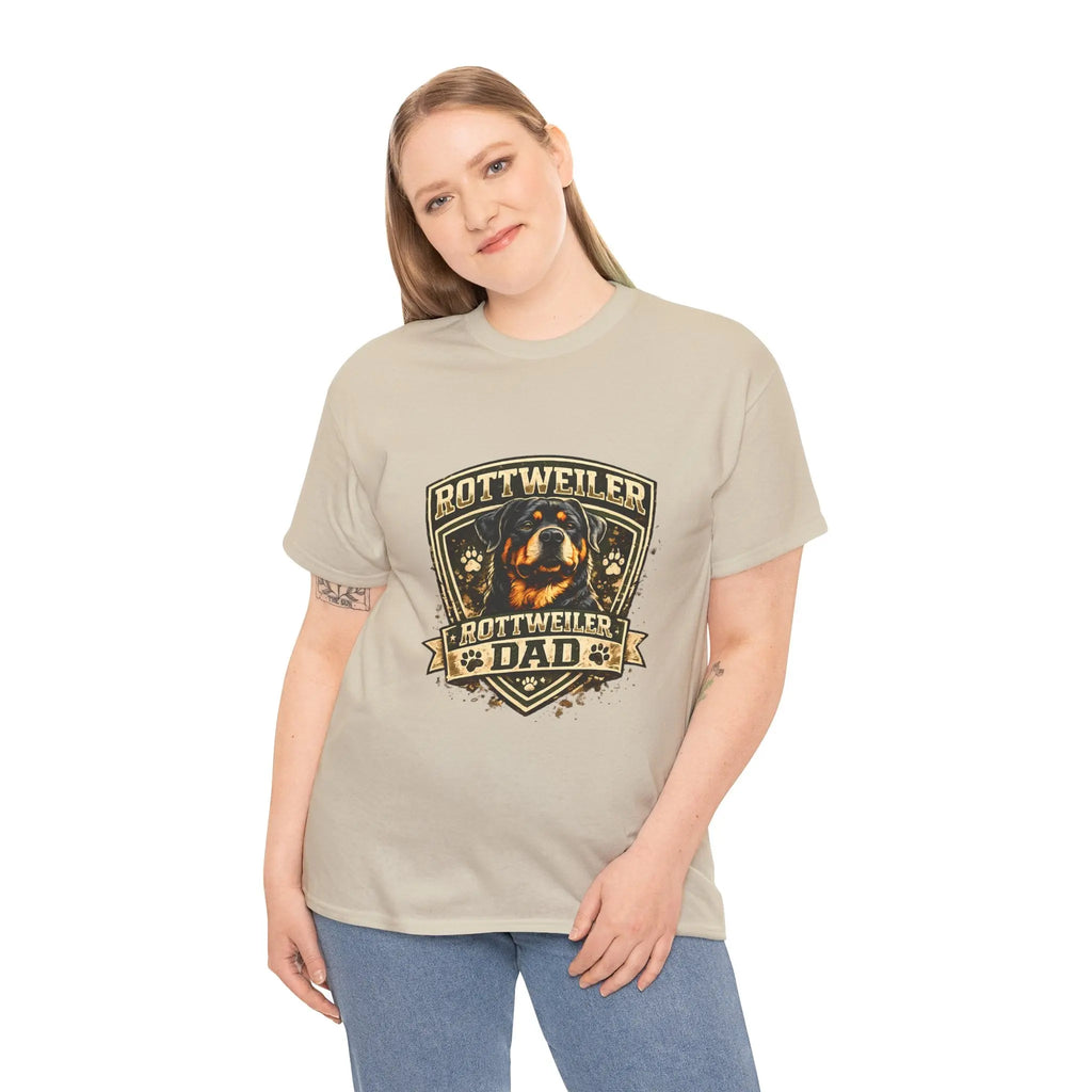 Rottweiler Dad T-Shirt — Proud Rottweiler Owner Tee, Dog Dad Gift