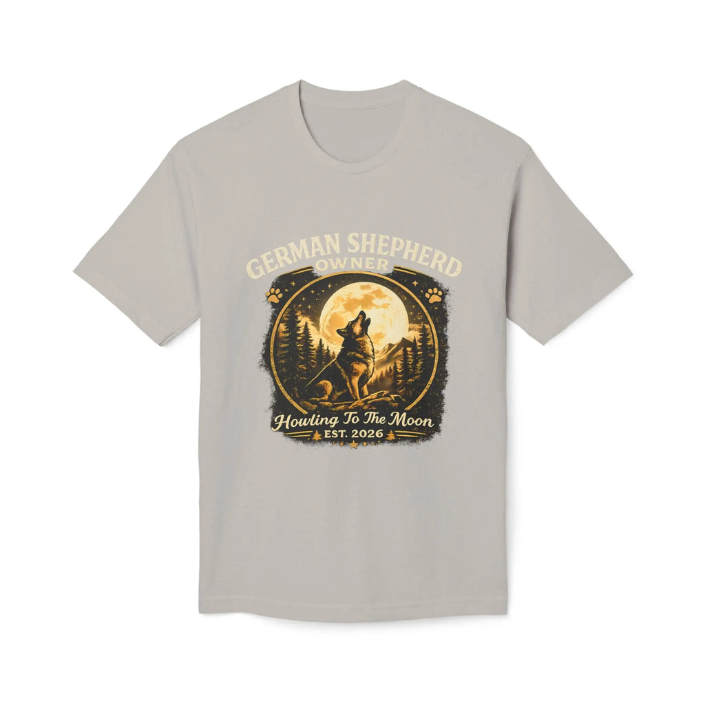 Howling to the Moon German Shepherd T-Shirt — Dog Owner Gift Printify