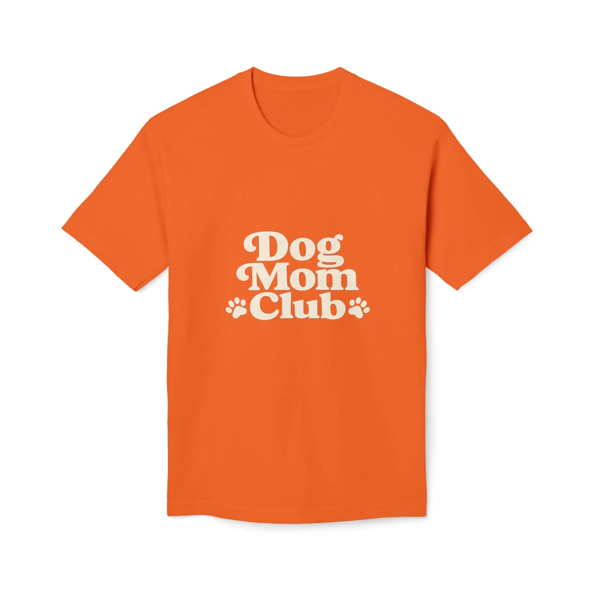 Dog Mom Club T-Shirt — Cute Paw Print Graphic Tee for Dog Lovers Printify