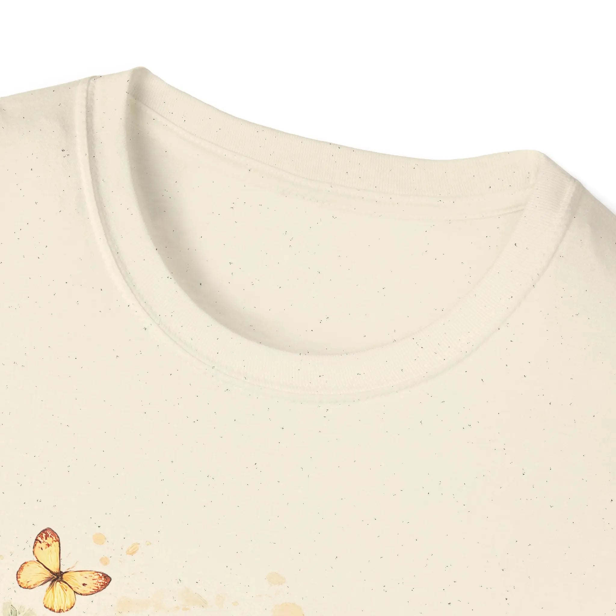 Golden Retriever Floral T-Shirt — Cute Dog with Butterflies Design Printify