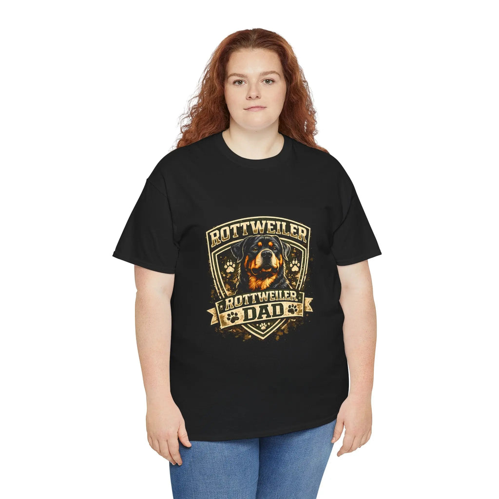 Rottweiler Dad T-Shirt — Proud Rottweiler Owner Tee, Dog Dad Gift