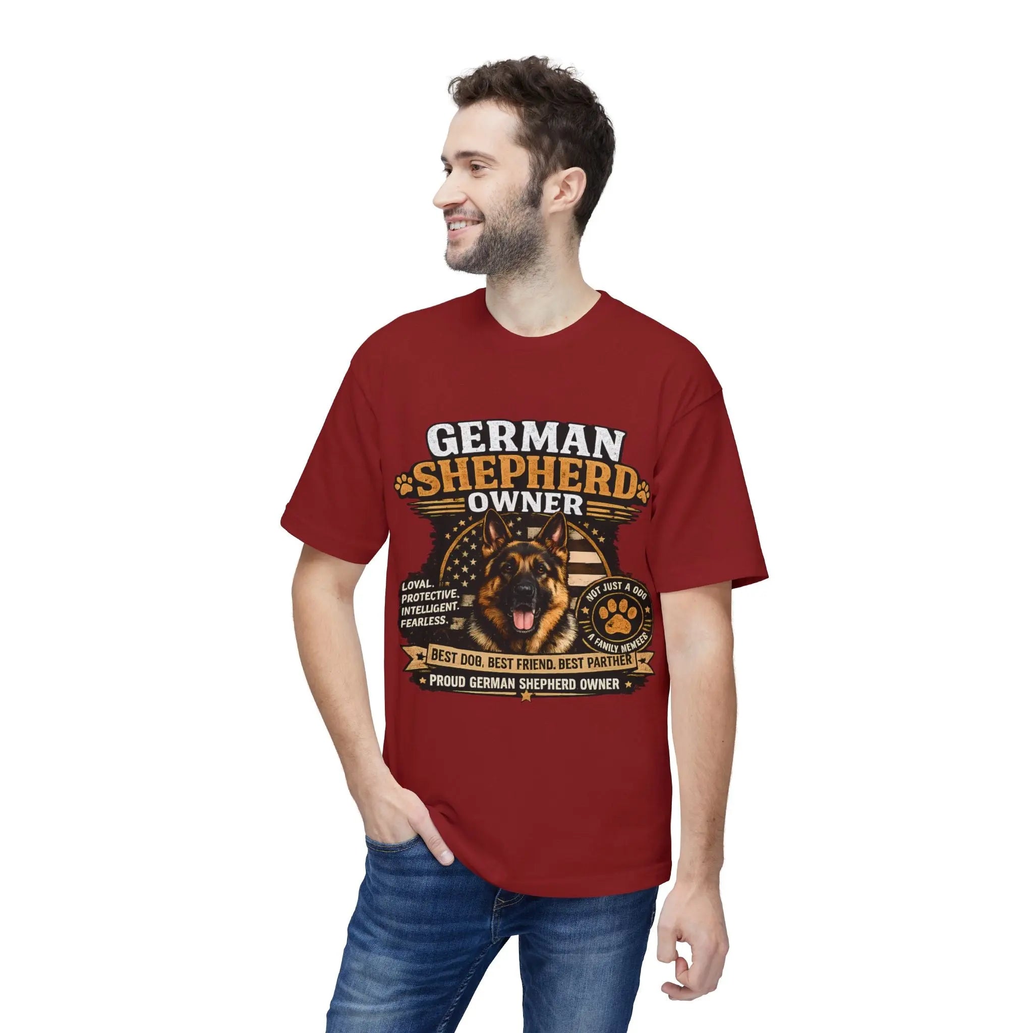 German Shepherd Owner T-Shirt — Proud GSD Dog Dad/Mom Gift Printify