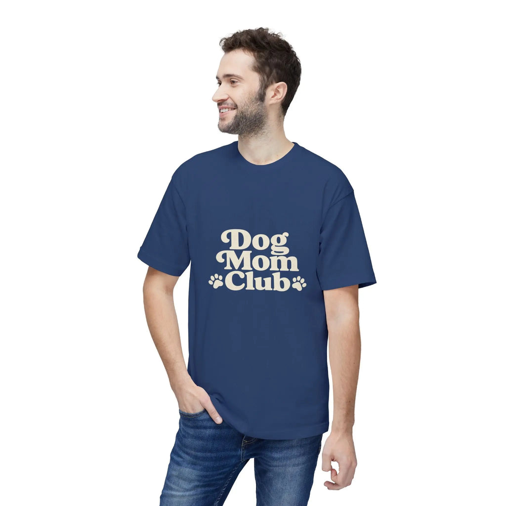 Dog Mom Club T-Shirt — Cute Paw Print Graphic Tee for Dog Lovers Printify