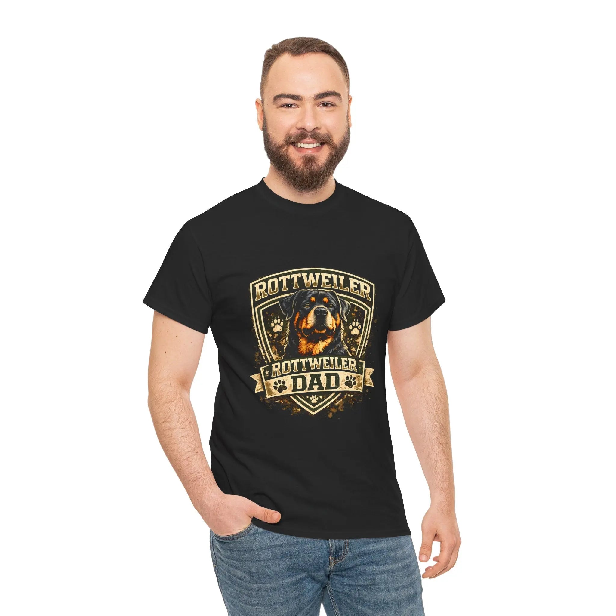 Rottweiler Dad T-Shirt — Proud Rottweiler Owner Tee, Dog Dad Gift