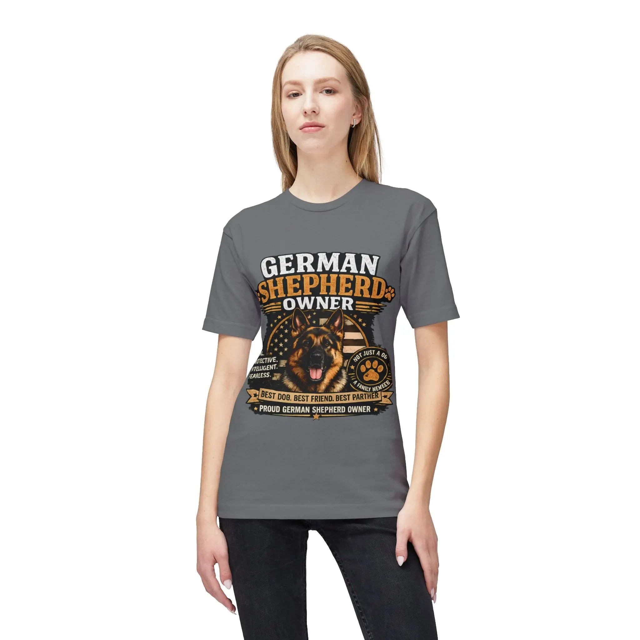 German Shepherd Owner T-Shirt — Proud GSD Dog Dad/Mom Gift Printify