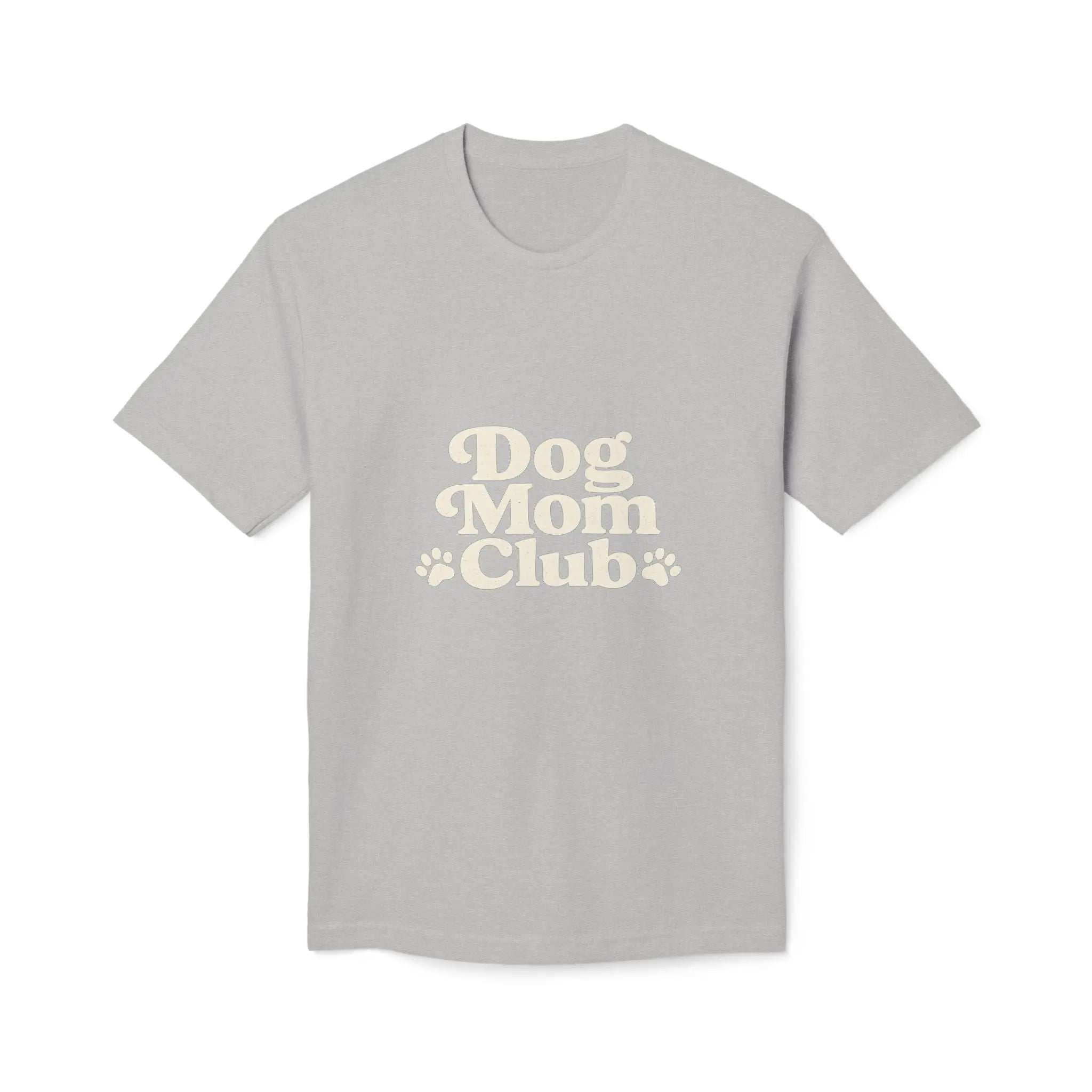 Dog Mom Club T-Shirt — Cute Paw Print Graphic Tee for Dog Lovers Printify