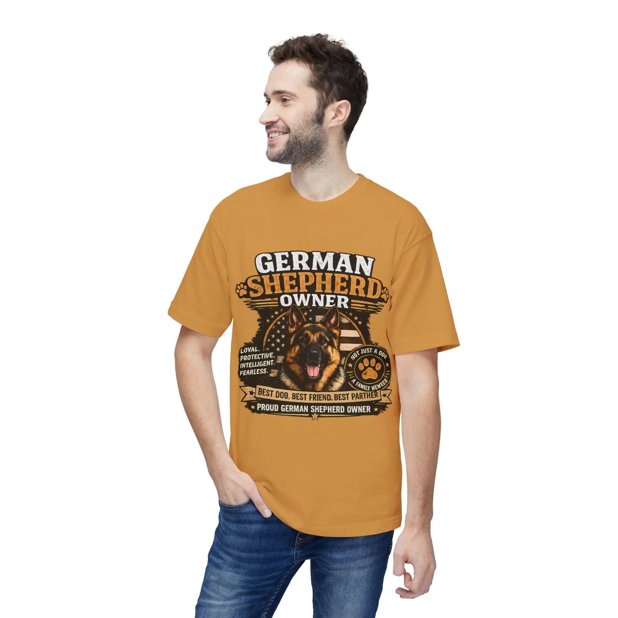 German Shepherd Owner T-Shirt — Proud GSD Dog Dad/Mom Gift Printify