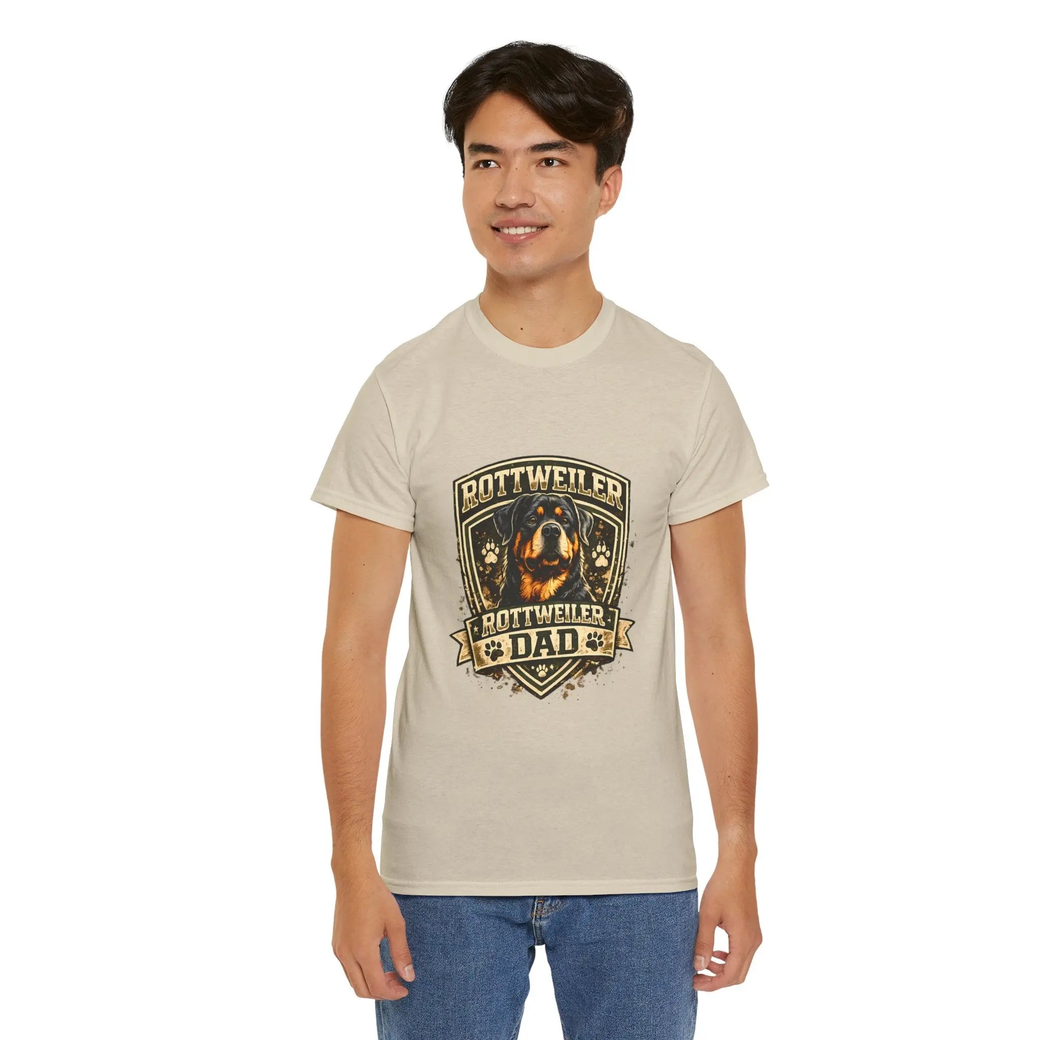 Rottweiler Dad T-Shirt — Proud Rottweiler Owner Tee, Dog Dad Gift