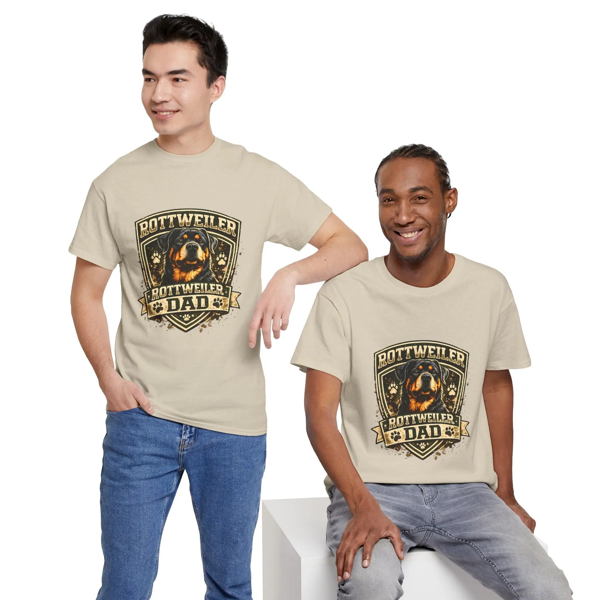 Rottweiler Dad T-Shirt — Proud Rottweiler Owner Tee, Dog Dad Gift