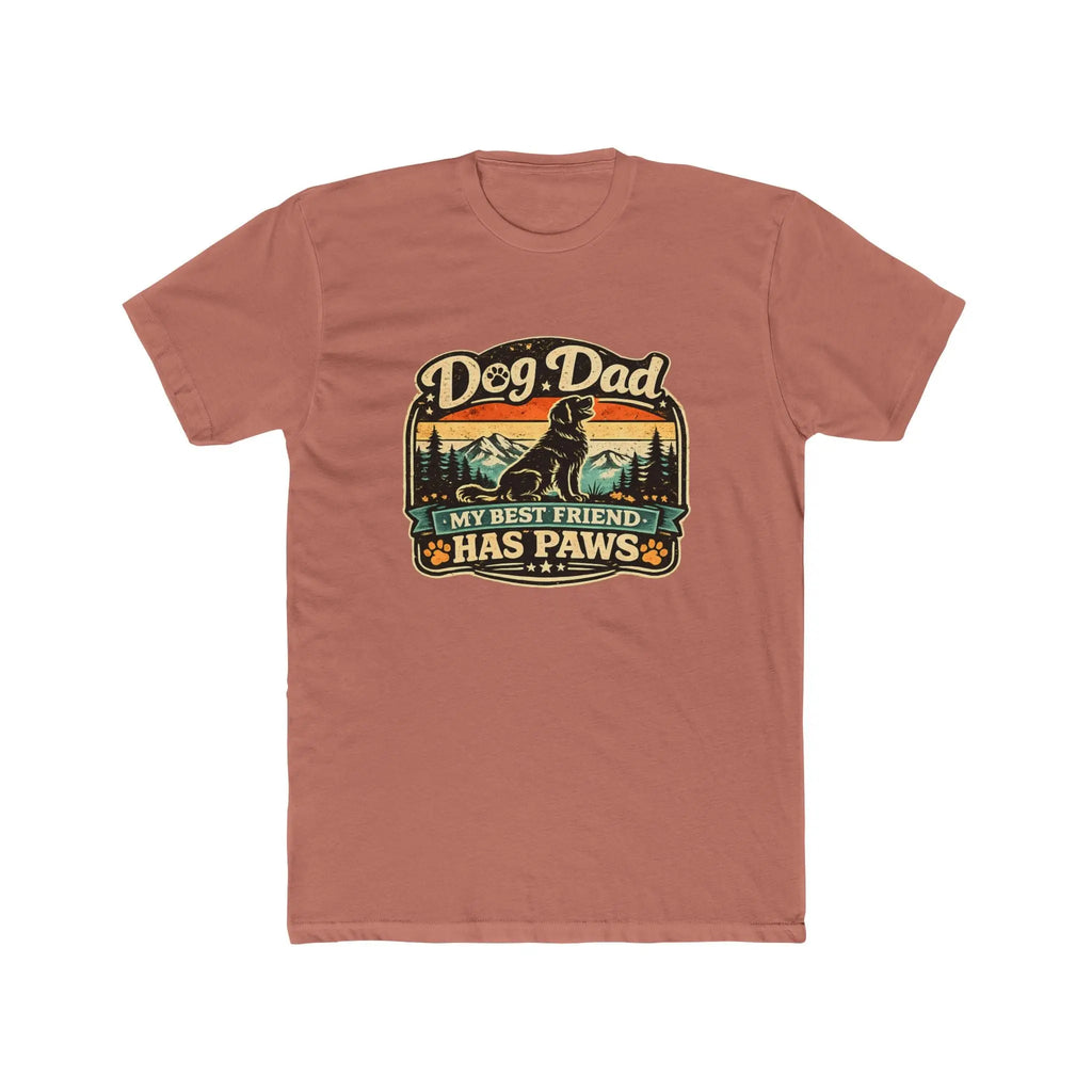Dog Dad T-Shirt – "My Best Friend Has Paws" Retro Graphic Tee