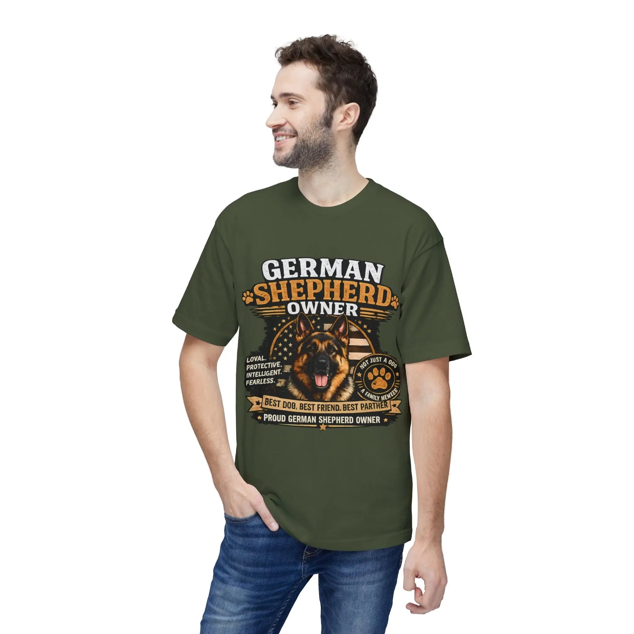 German Shepherd Owner T-Shirt — Proud GSD Dog Dad/Mom Gift Printify