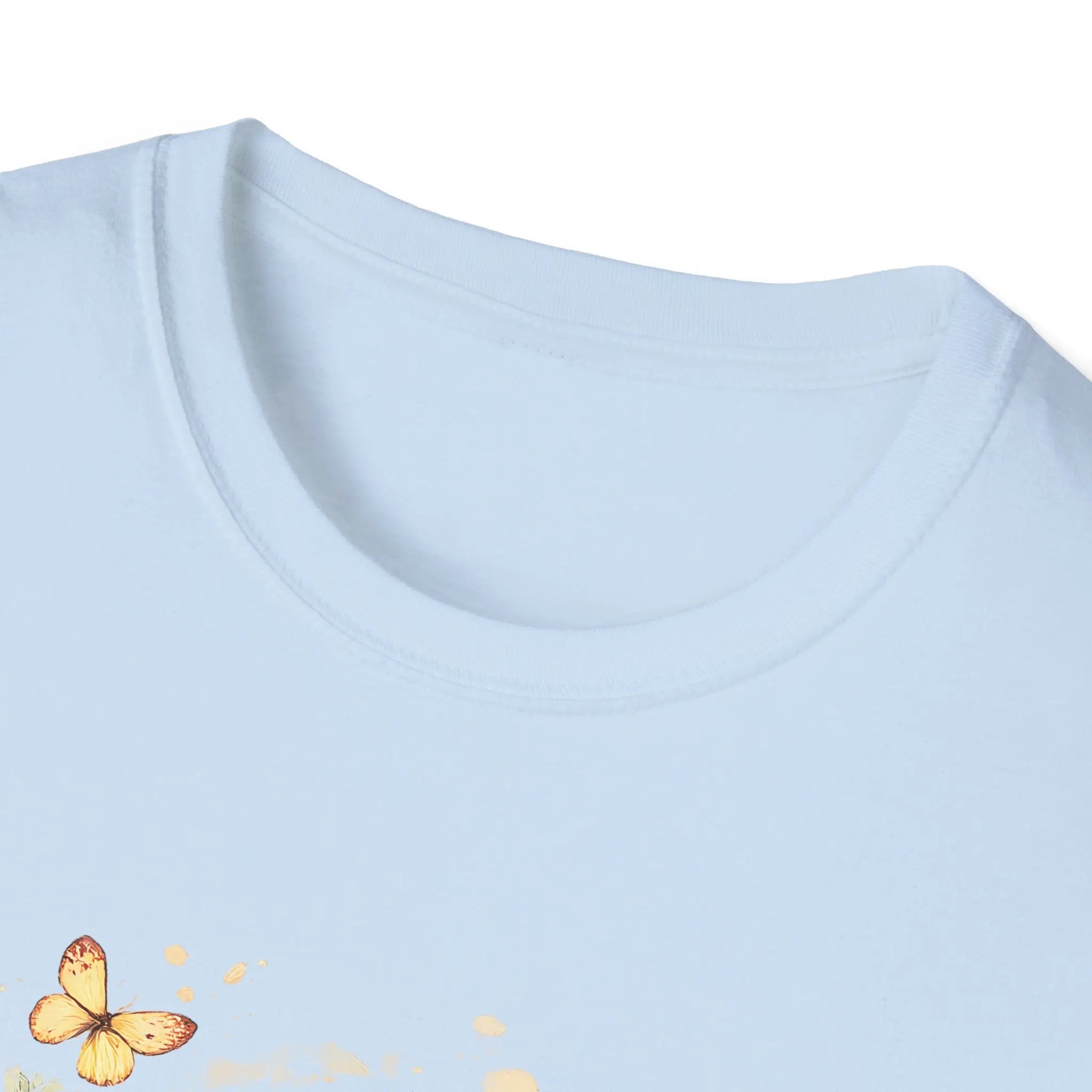 Golden Retriever Floral T-Shirt — Cute Dog with Butterflies Design Printify