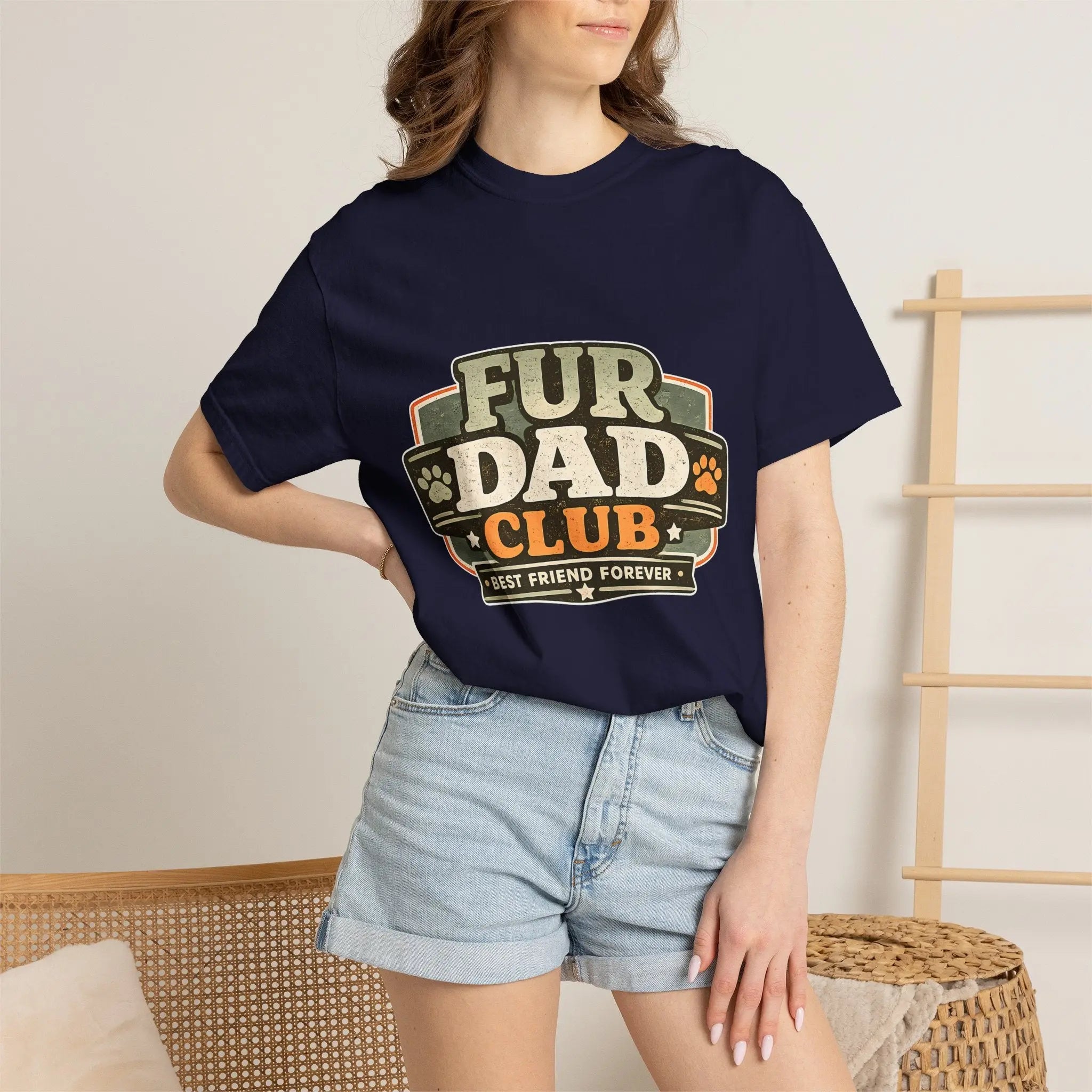 Fur Dad Club T-Shirt — Best Friend Forever Pet Dad Tee Printify
