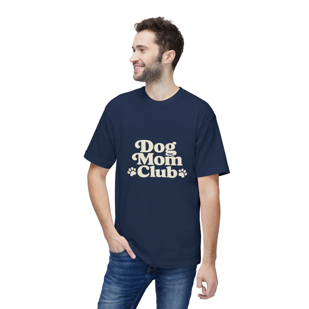 Dog Mom Club T-Shirt — Cute Paw Print Graphic Tee for Dog Lovers Printify