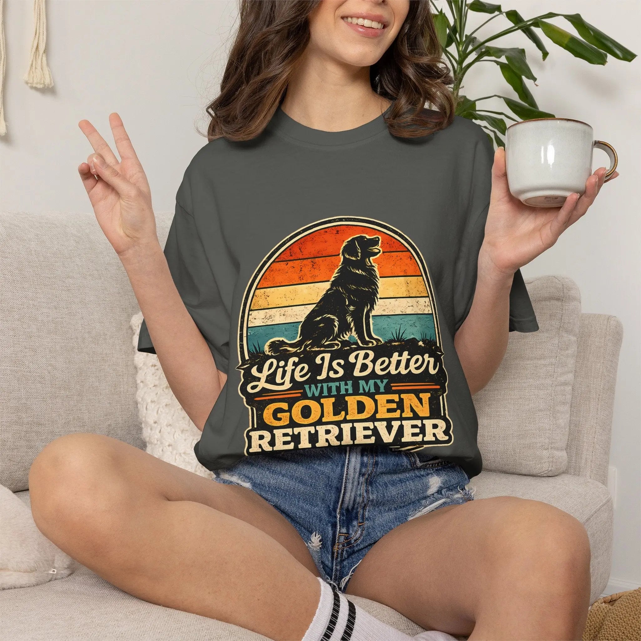 Life Is Better With My Golden Retriever T-Shirt