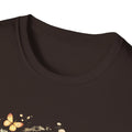 Golden Retriever Floral T-Shirt — Cute Dog with Butterflies Design Printify