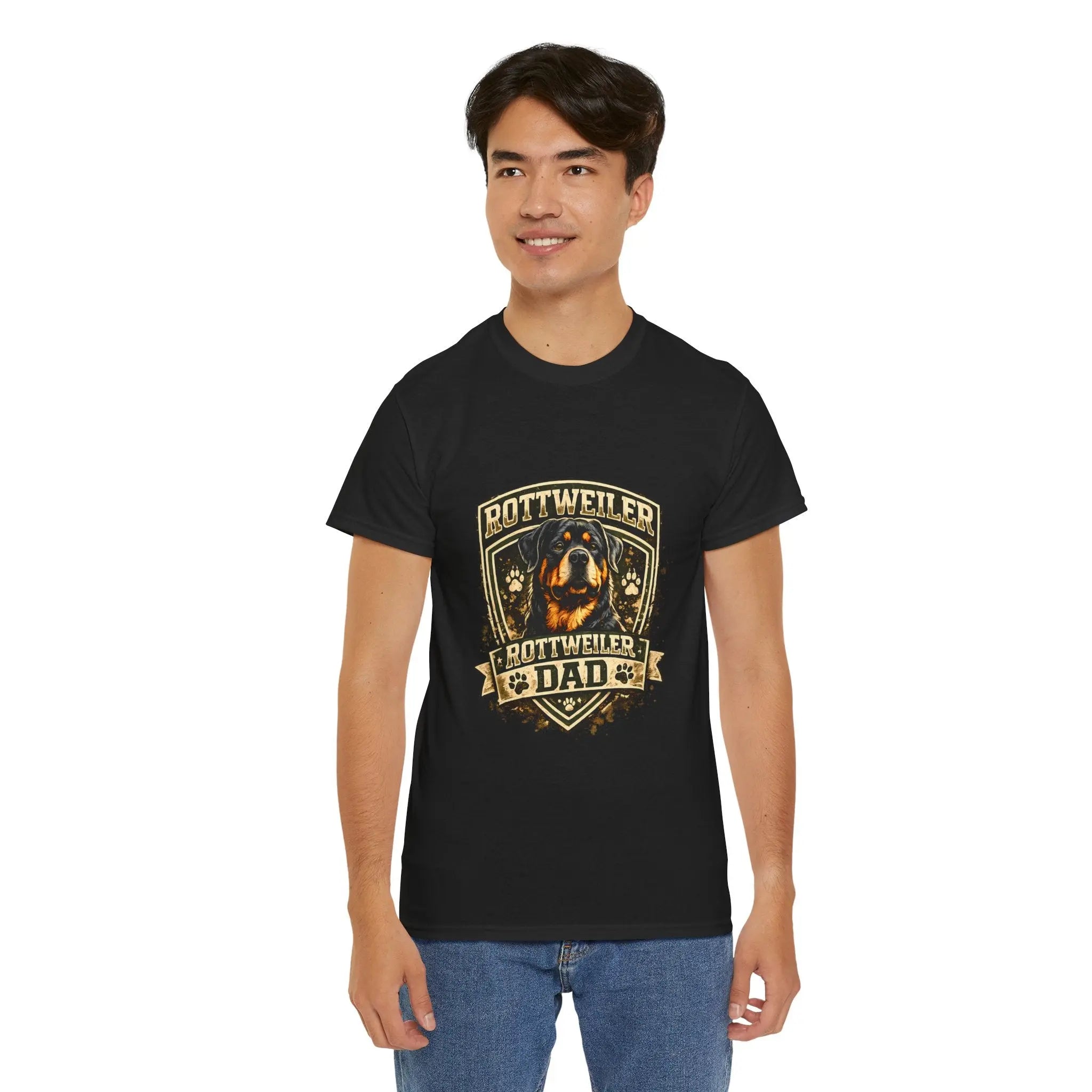 Rottweiler Dad T-Shirt — Proud Rottweiler Owner Tee, Dog Dad Gift