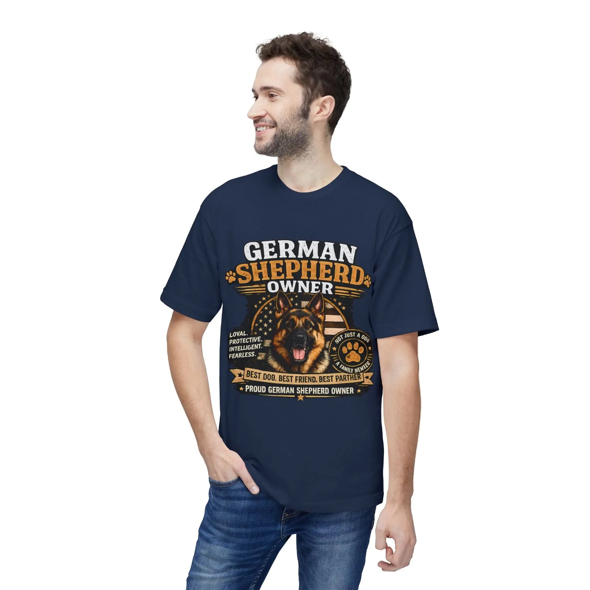 German Shepherd Owner T-Shirt — Proud GSD Dog Dad/Mom Gift Printify