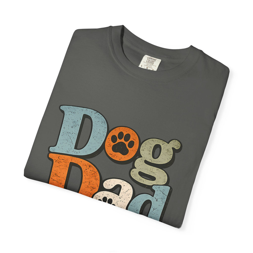Dog Dad T-Shirt — "Best Friend Forever" Vintage Paw Print Tee Printify