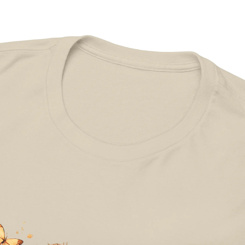 Golden Retriever Floral Tee — Happy Dog with Sunflowers Graphic T-Shirt Printify