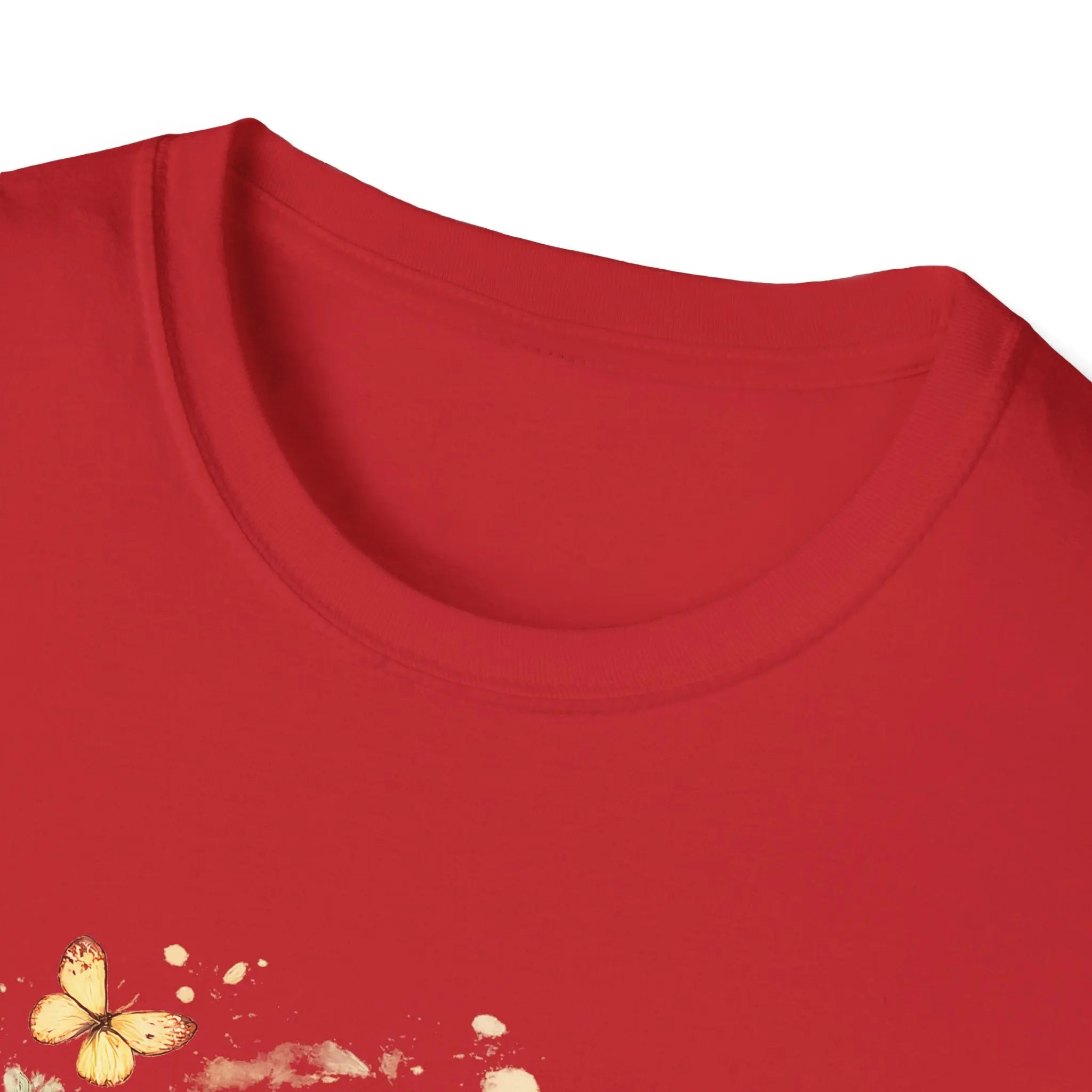 Golden Retriever Floral T-Shirt — Cute Dog with Butterflies Design Printify