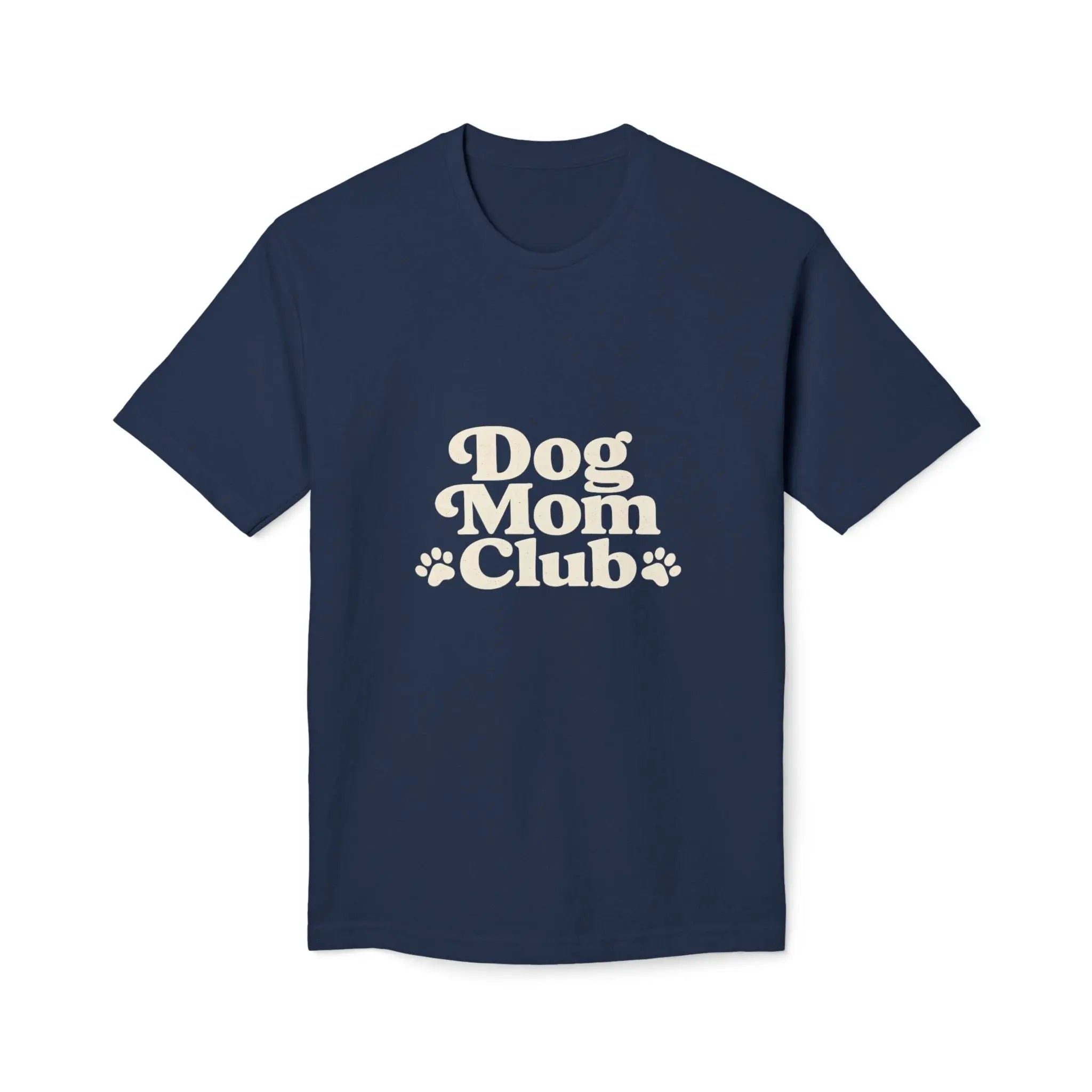 Dog Mom Club T-Shirt — Cute Paw Print Graphic Tee for Dog Lovers Printify