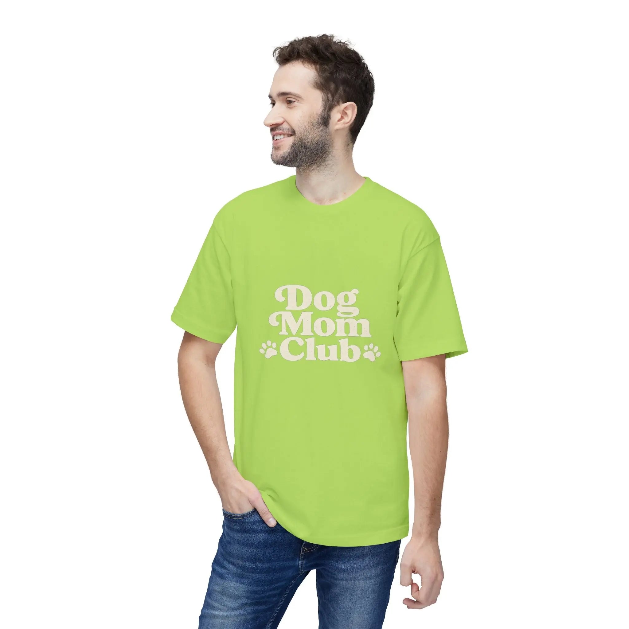 Dog Mom Club T-Shirt — Cute Paw Print Graphic Tee for Dog Lovers Printify