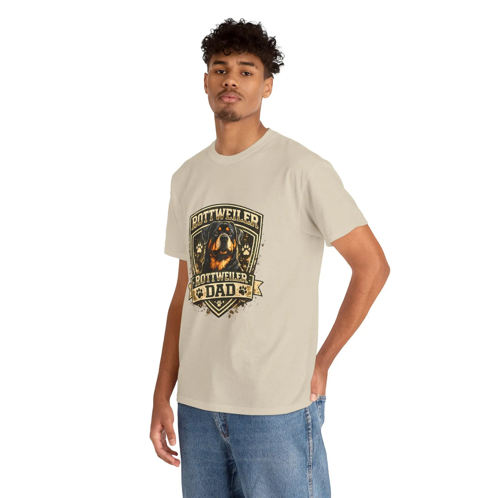Rottweiler Dad T-Shirt — Proud Rottweiler Owner Tee, Dog Dad Gift